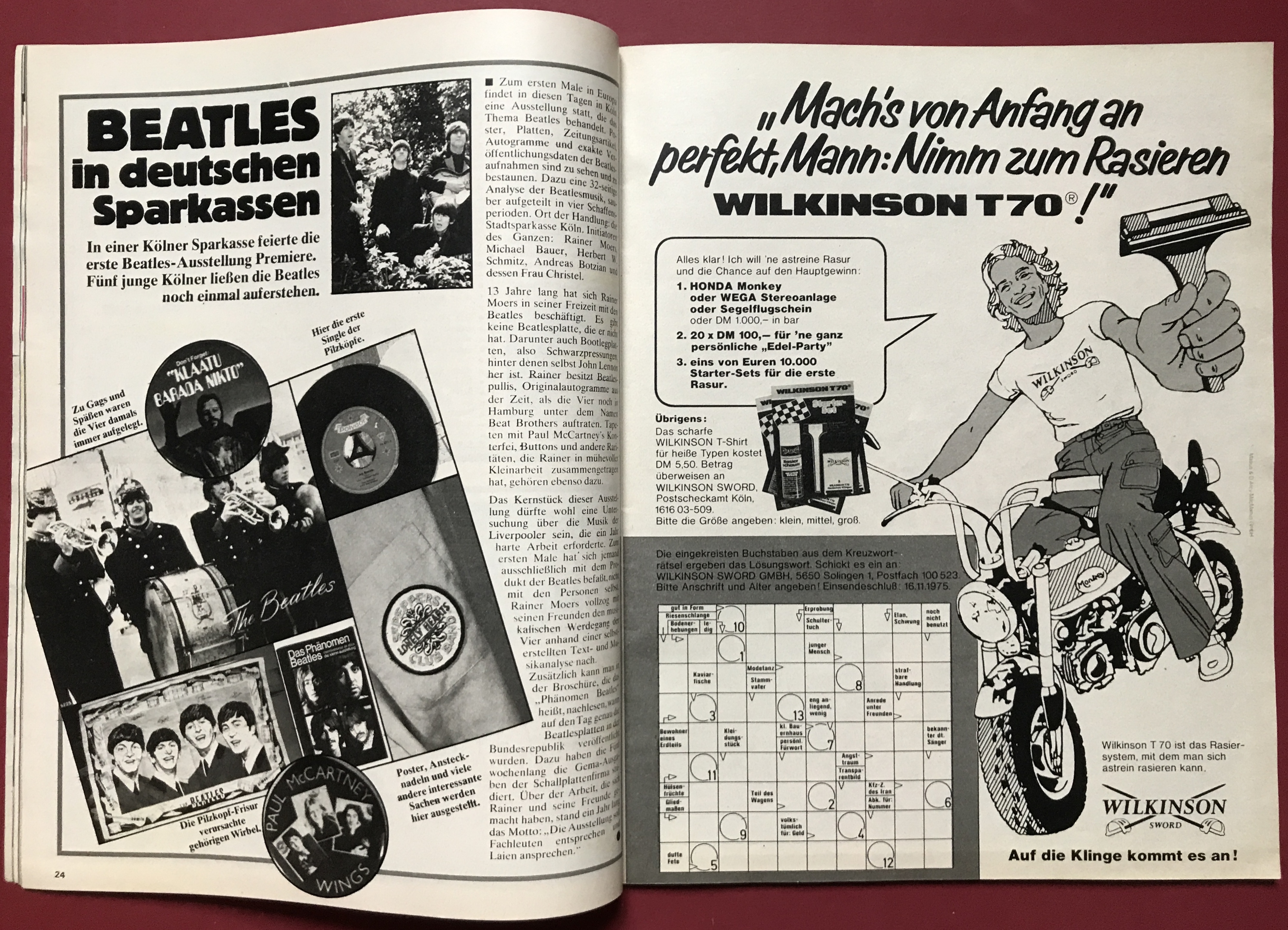 POPFOTO - Nr 10 1975 PAUL McCARTNEY-omslag + AFFISCH - 10