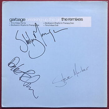 GARBAGE - Breaking up the girl SIGNERAD 12" Maxi 2002