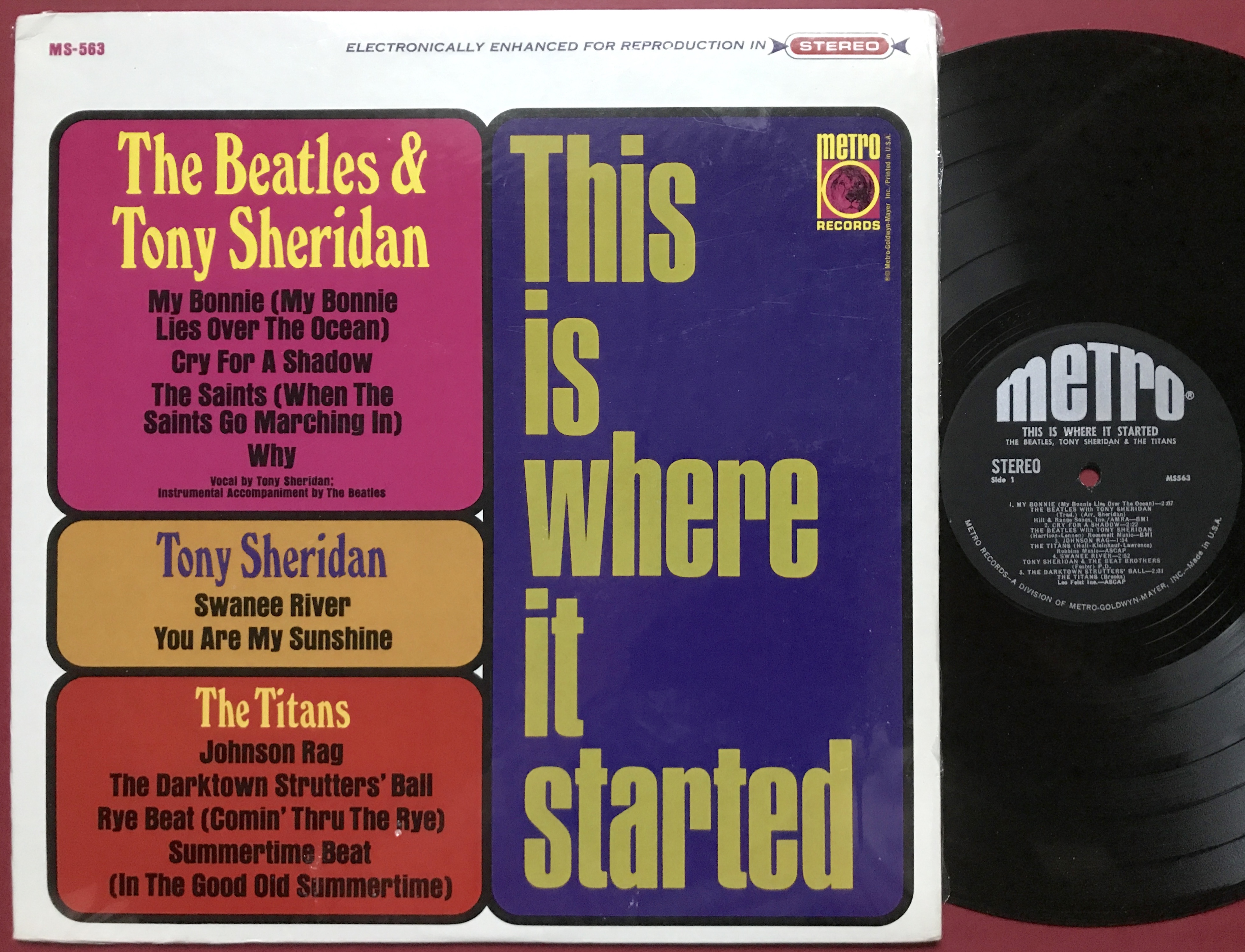 BEATLES, TONY SHERIDAN and the Titans - This is where it all started US-orig LP 1966
