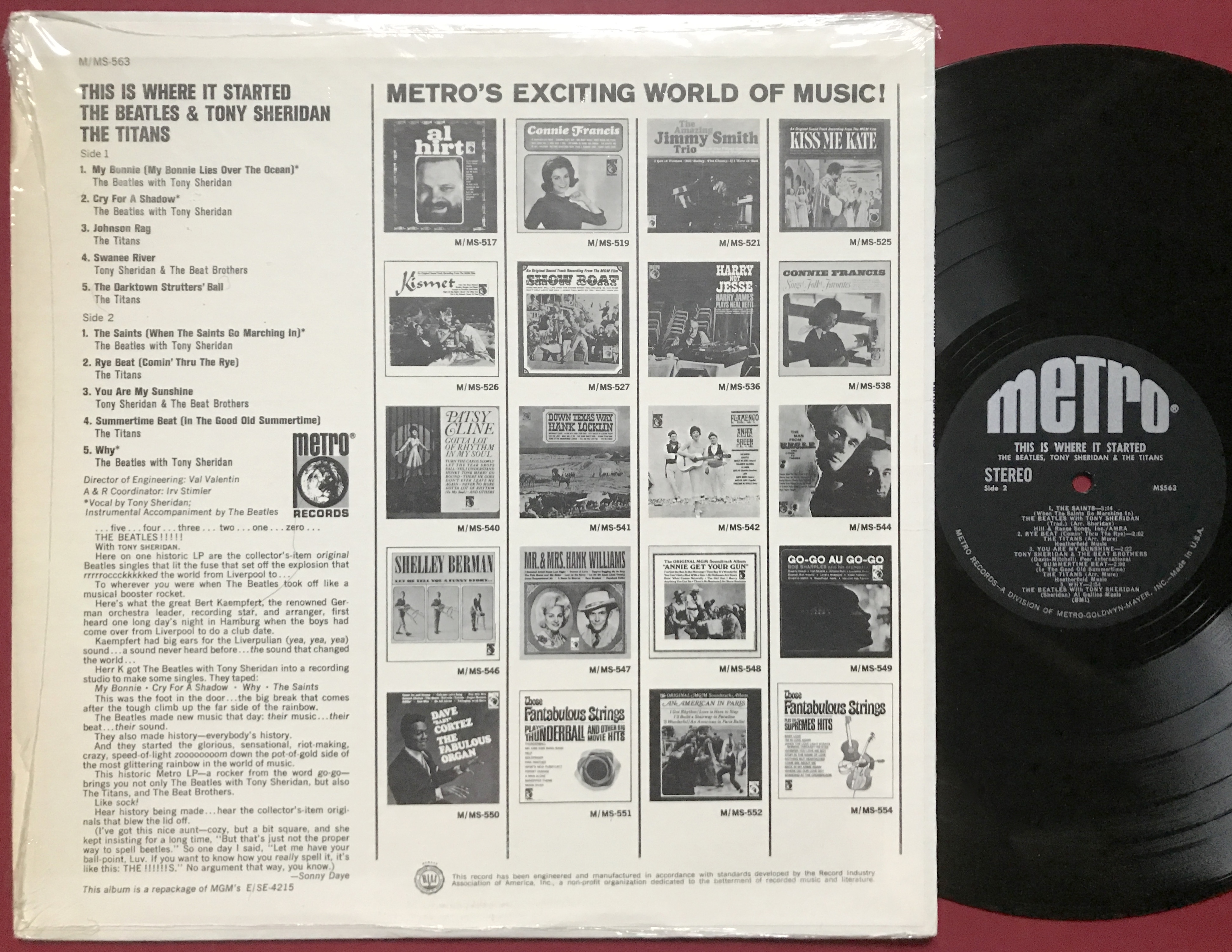 BEATLES, TONY SHERIDAN and the Titans - This is where it all started US-orig LP 1966 - 2