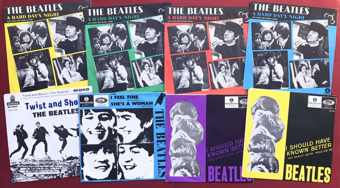 BEATLES singles / EP:s - 3