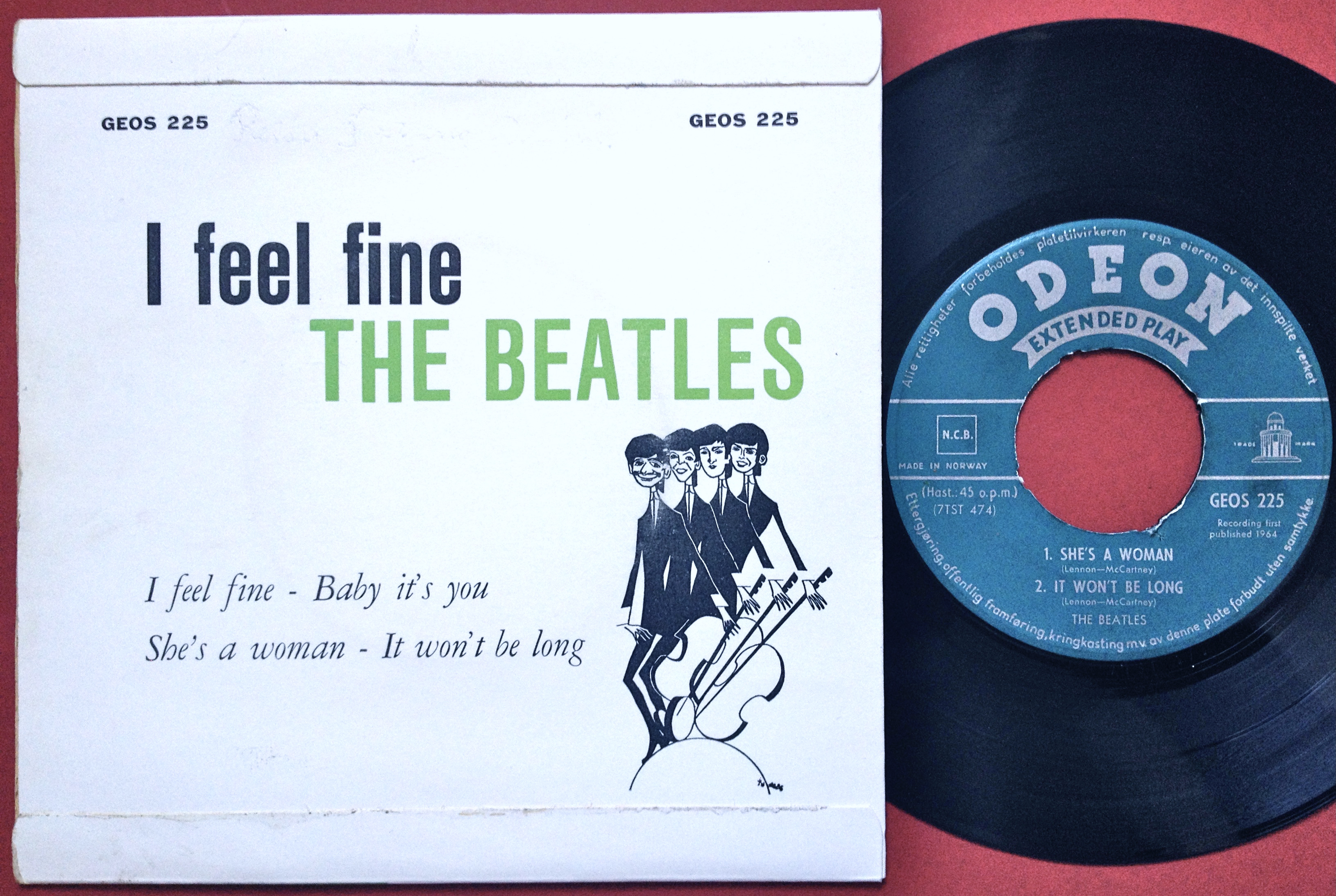 BEATLES singles / EP:s - 7