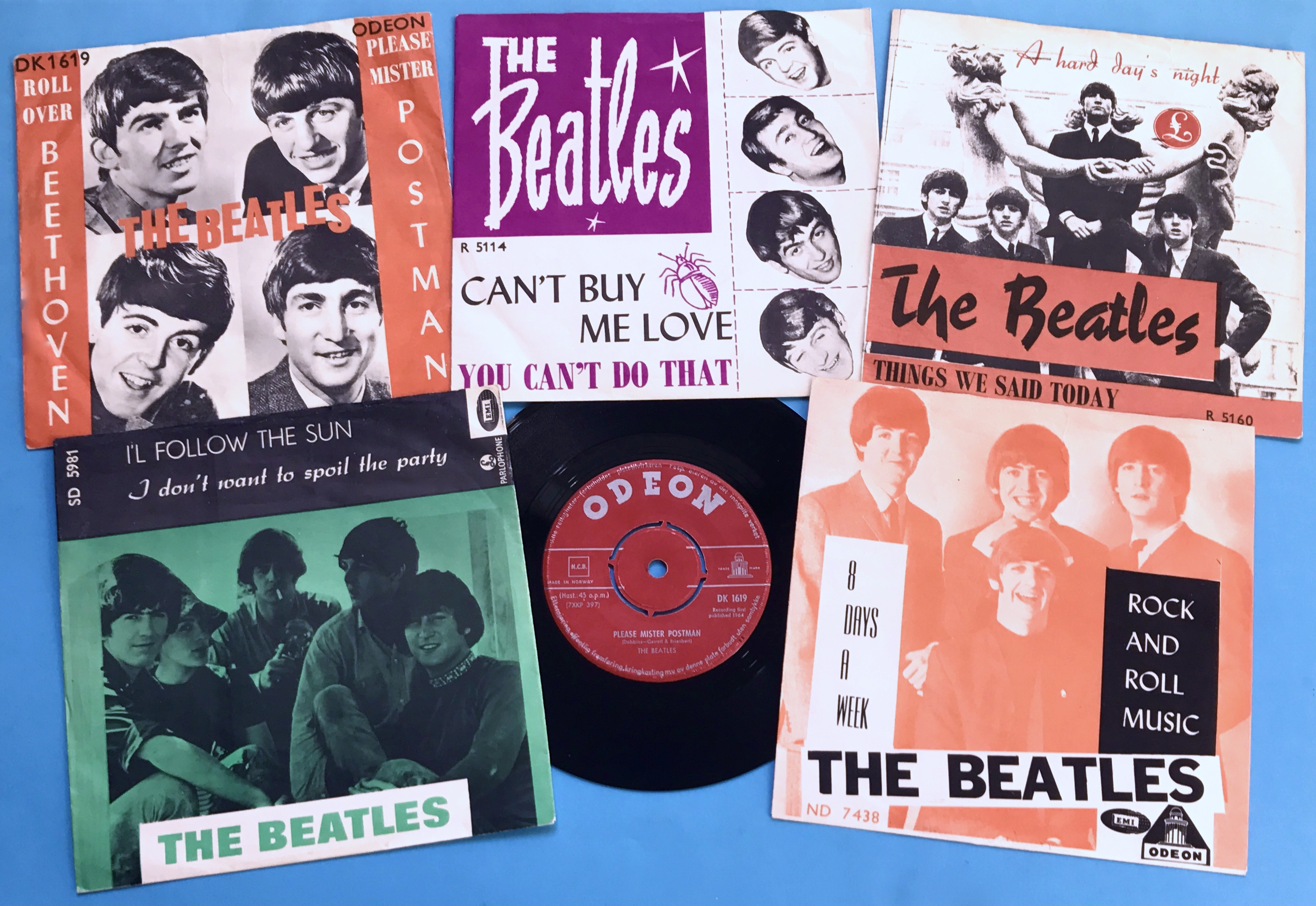 BEATLES singles / EP:s - 5