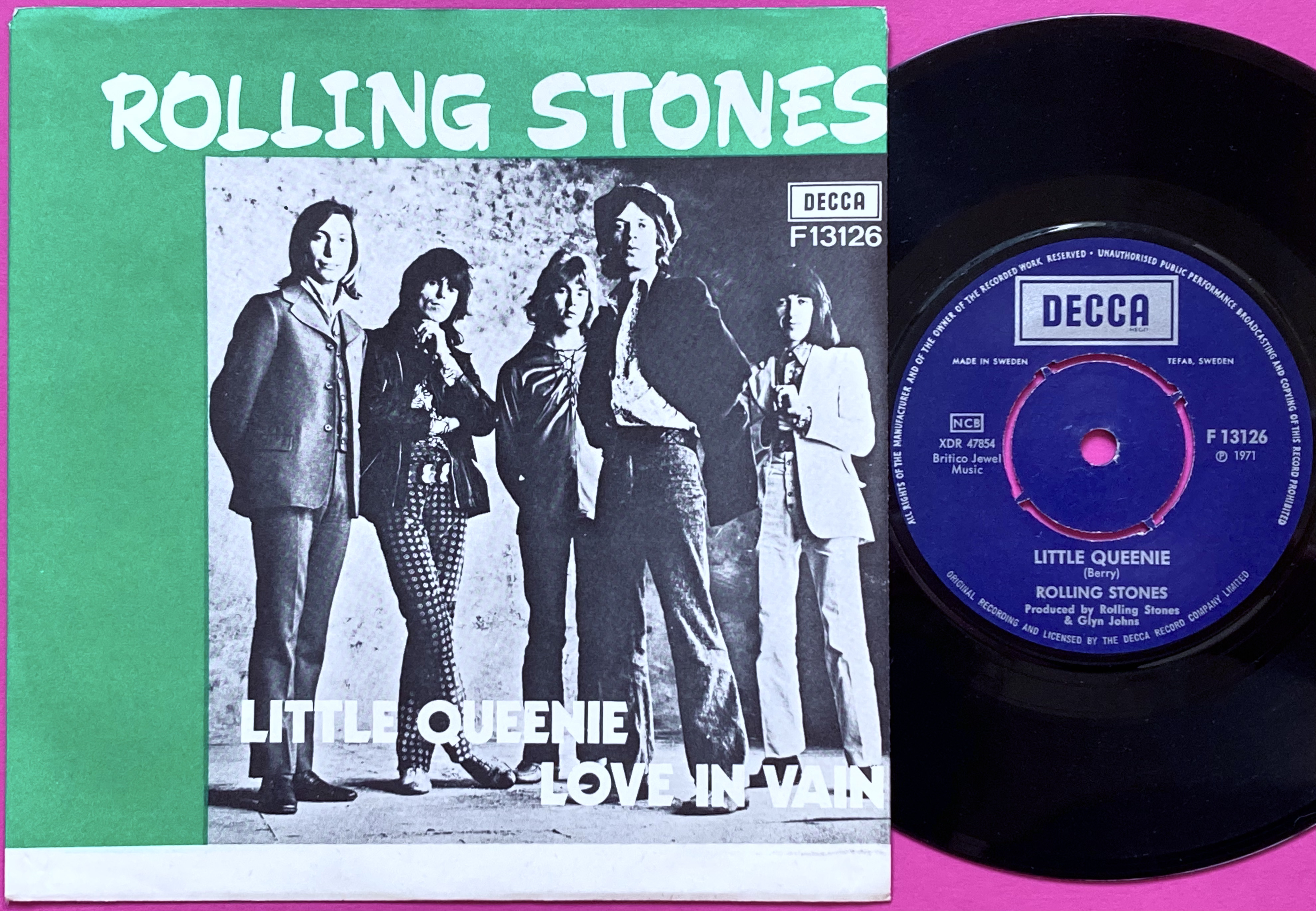 ROLLING STONES - Little Queenie Swe PS 1971