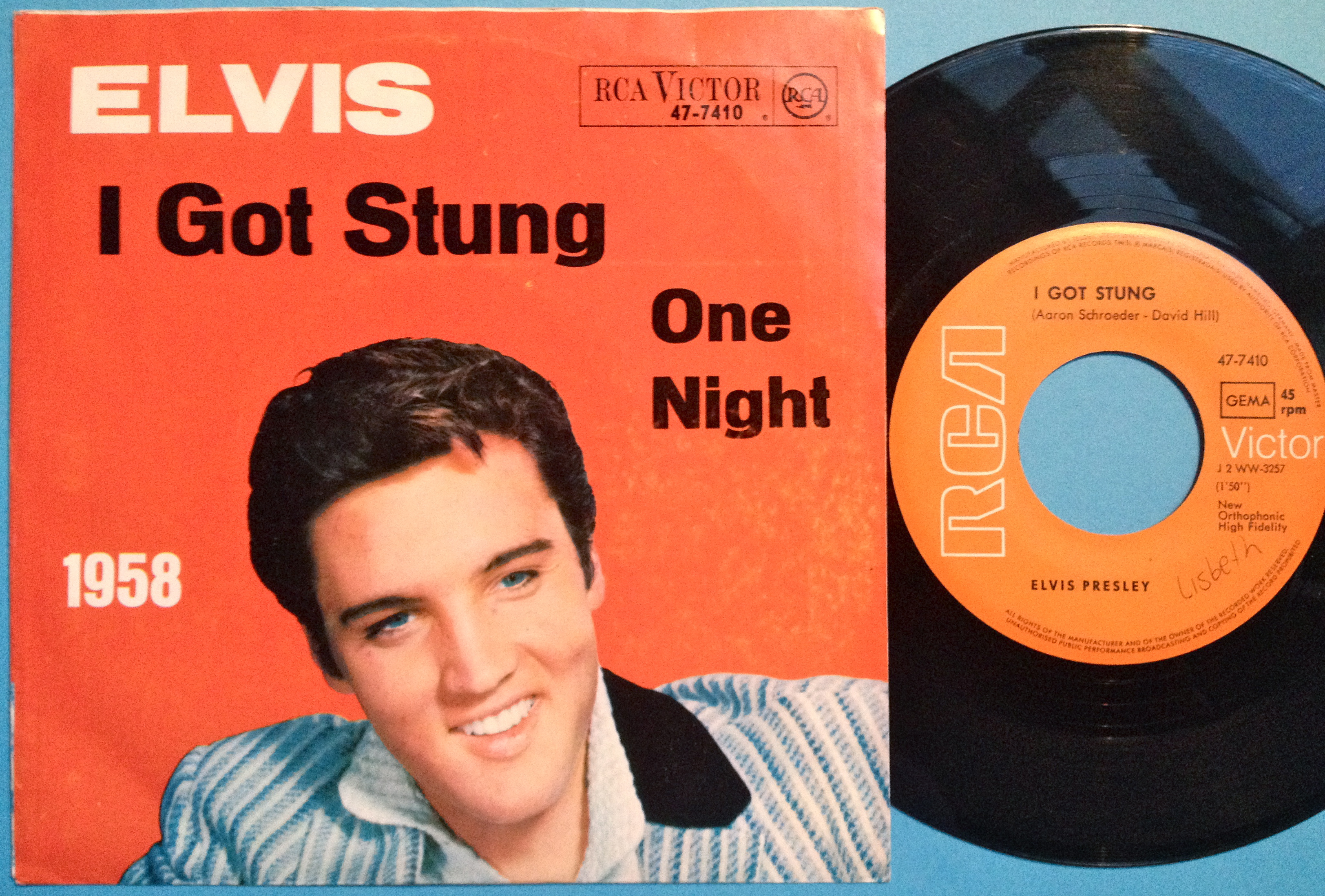 ELVIS PRESLEY - I got stung 7" Ger PS 1960´s