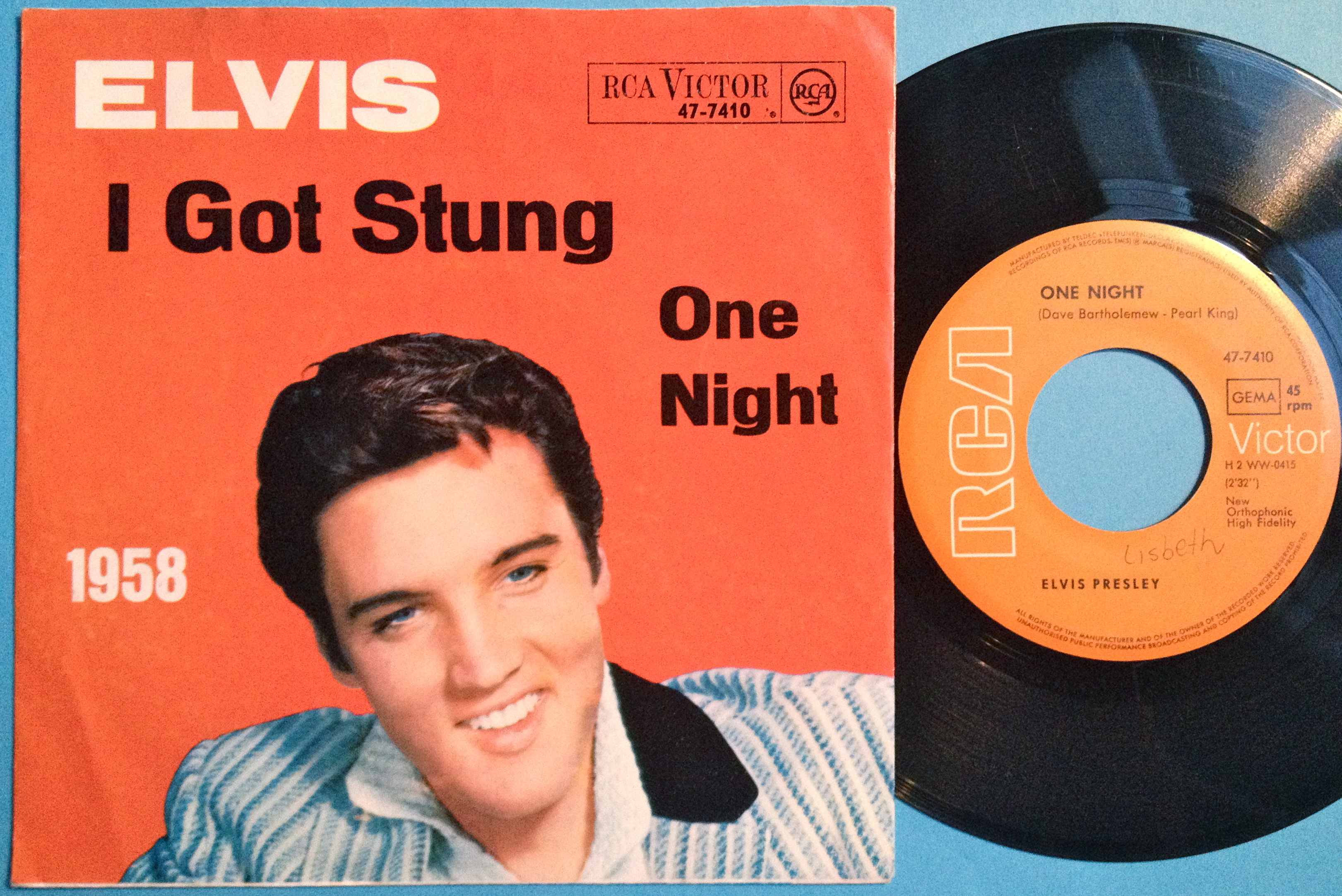 ELVIS PRESLEY - I got stung 7" Ger PS 1960´s - 2