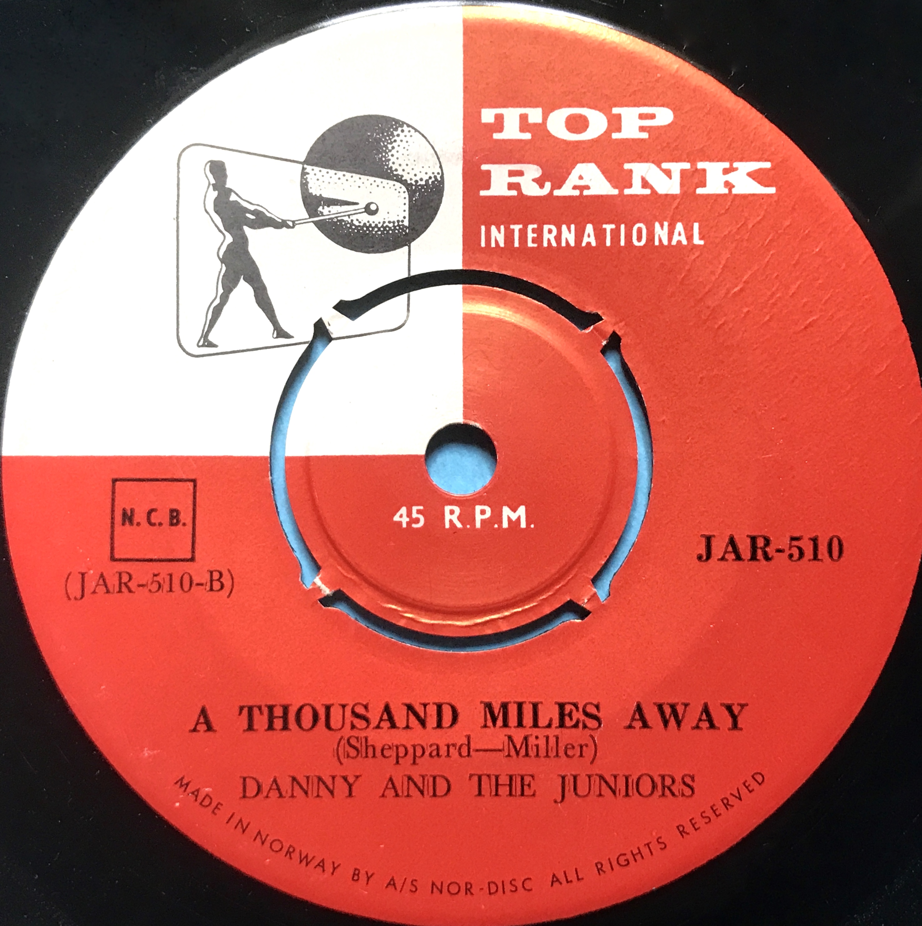 DANNY & THE JUNIORS - Twistin´ USA 45 1960 - 3