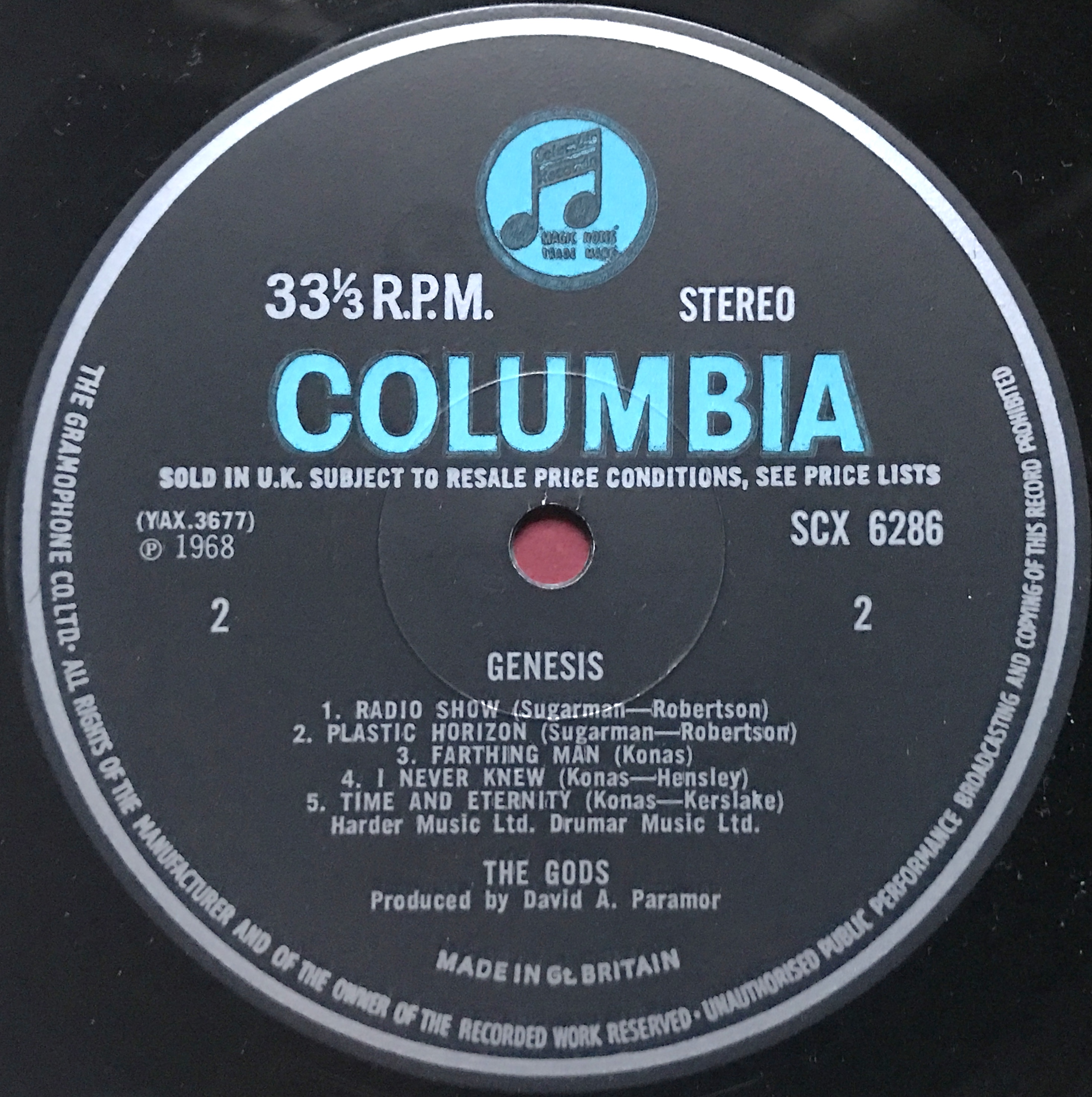 THE GODS - Genesis UK-orig LP 1968 - 4