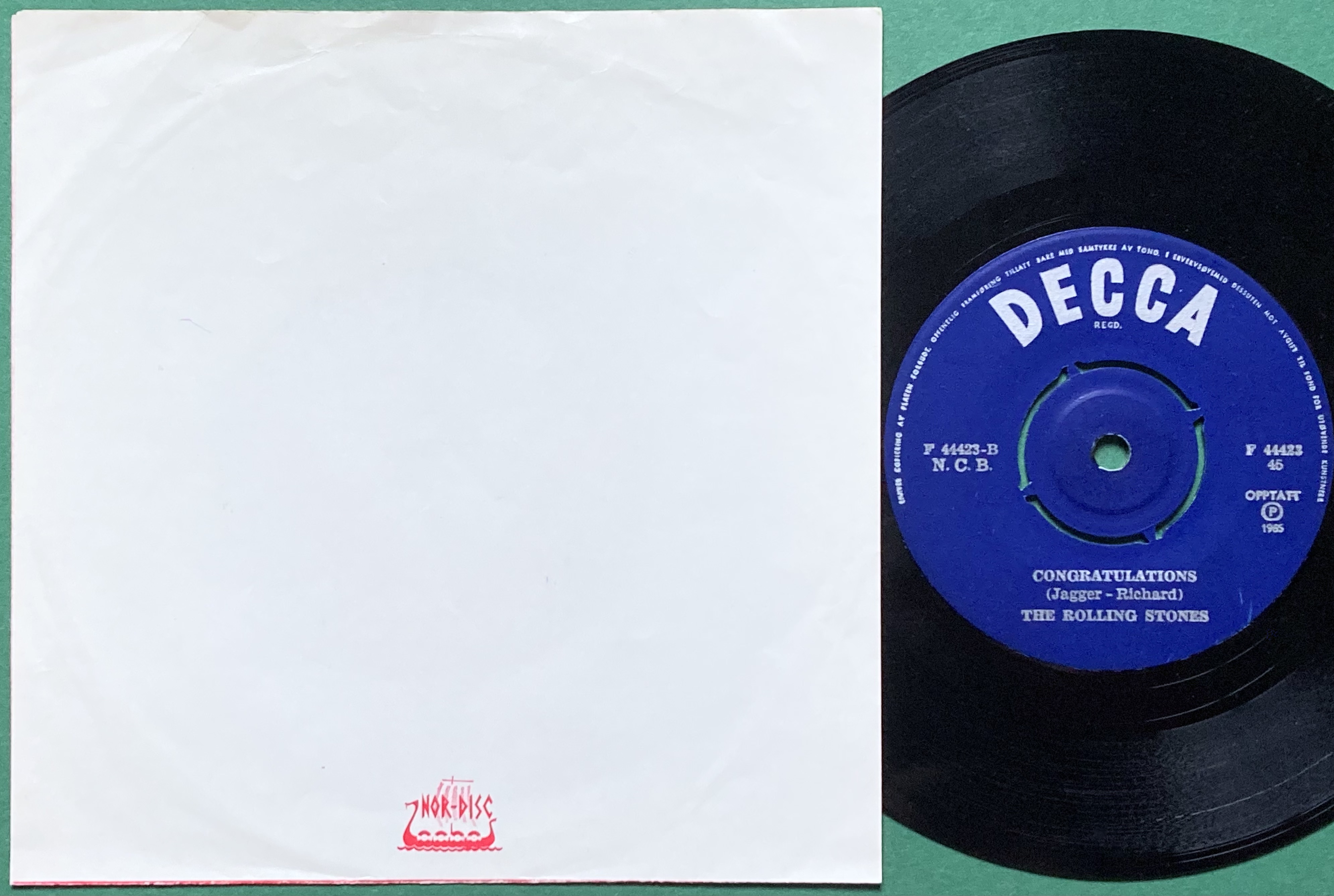 ROLLING STONES - Time is on my side Norway PS 1964 - 2