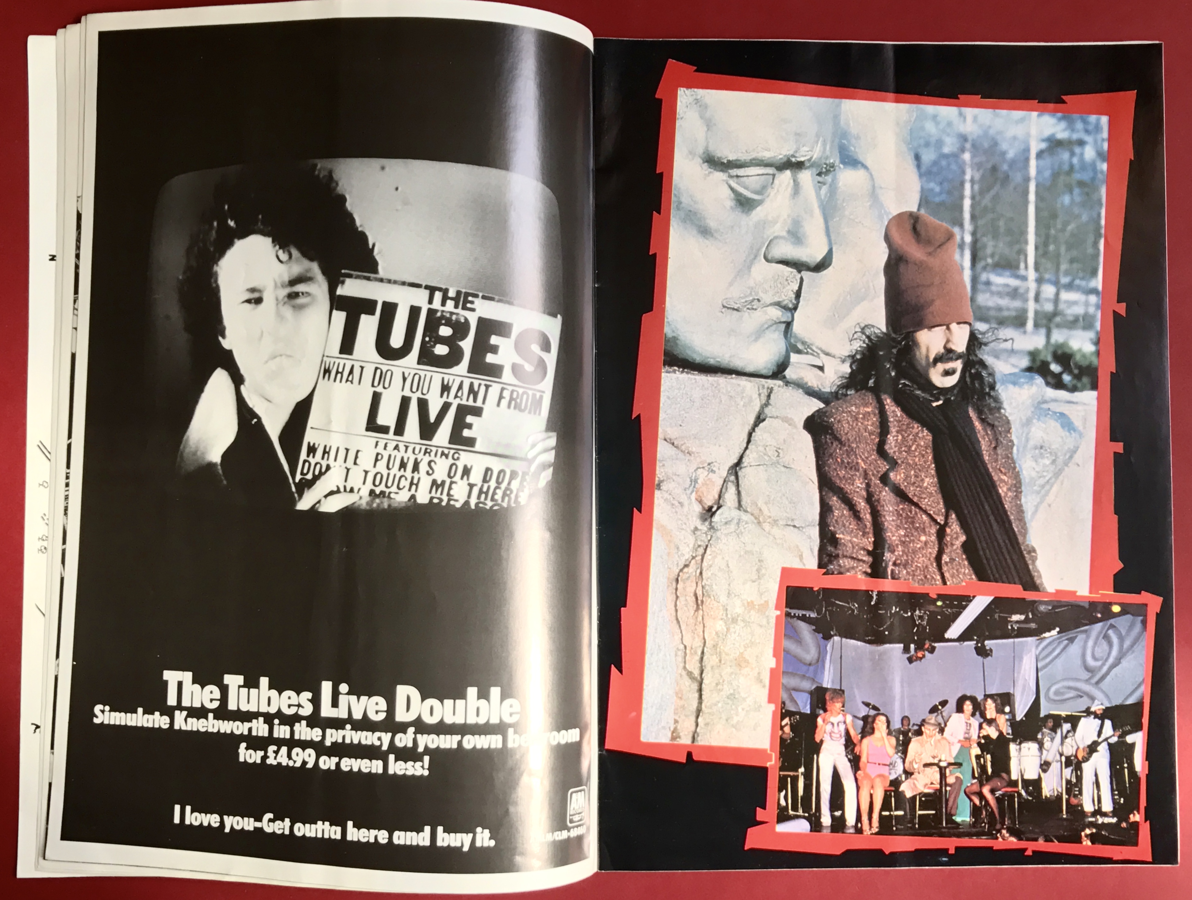 ZAPPA Peter Gabriel BOOMTOWN Rockpile TUBES - Knebworth konsertprogram 1978 - 4