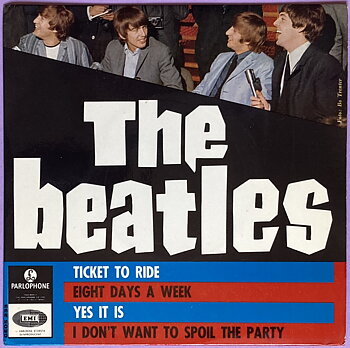 BEATLES - Ticket to ride +3 Swe EP 1965