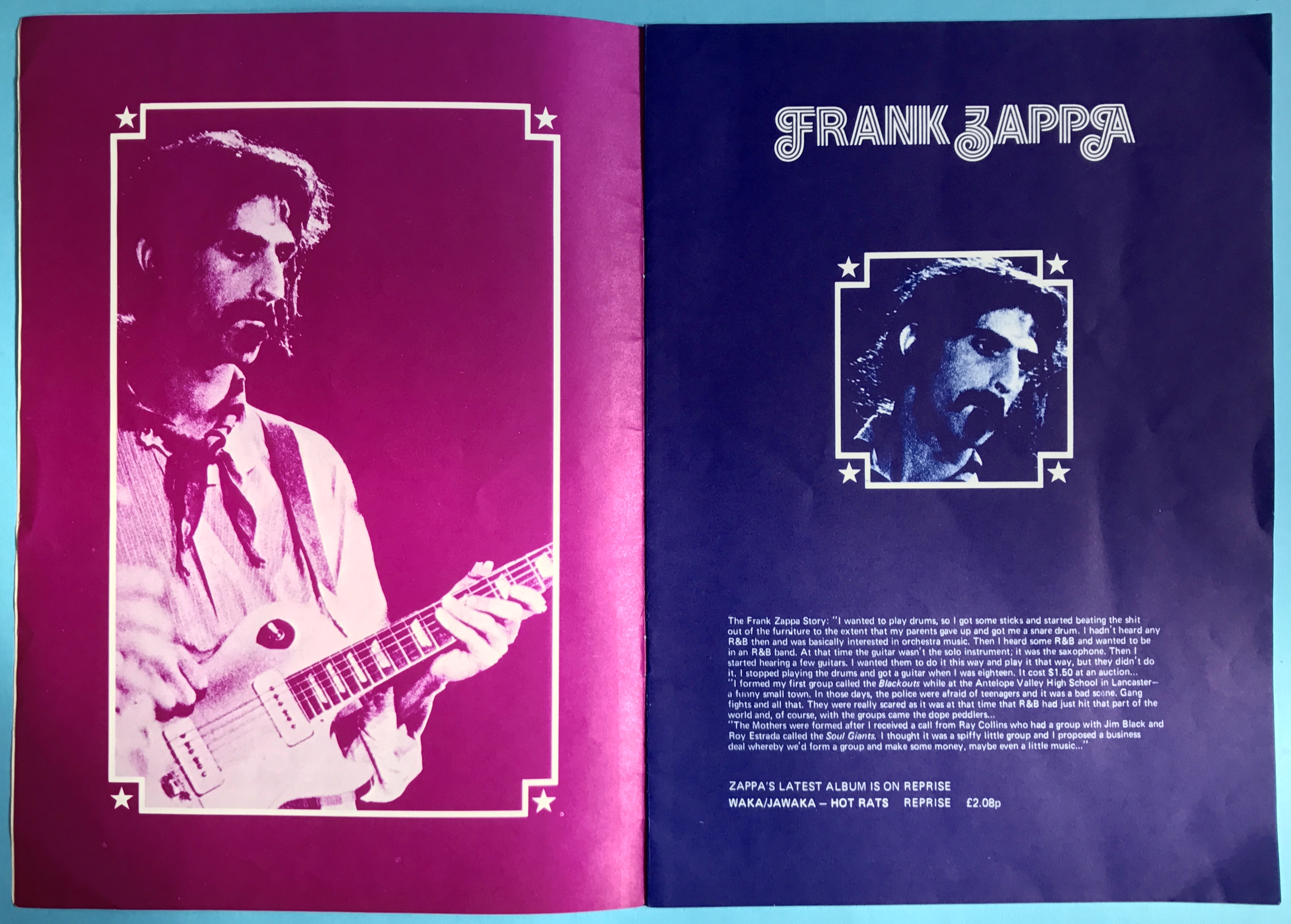 HAWKWIND Zappa JEFF BECK Brinsley Schwarz MAN Sam Apple pie LINDA LEWIS - Rock at the Oval konsertprogram 1972 - 3