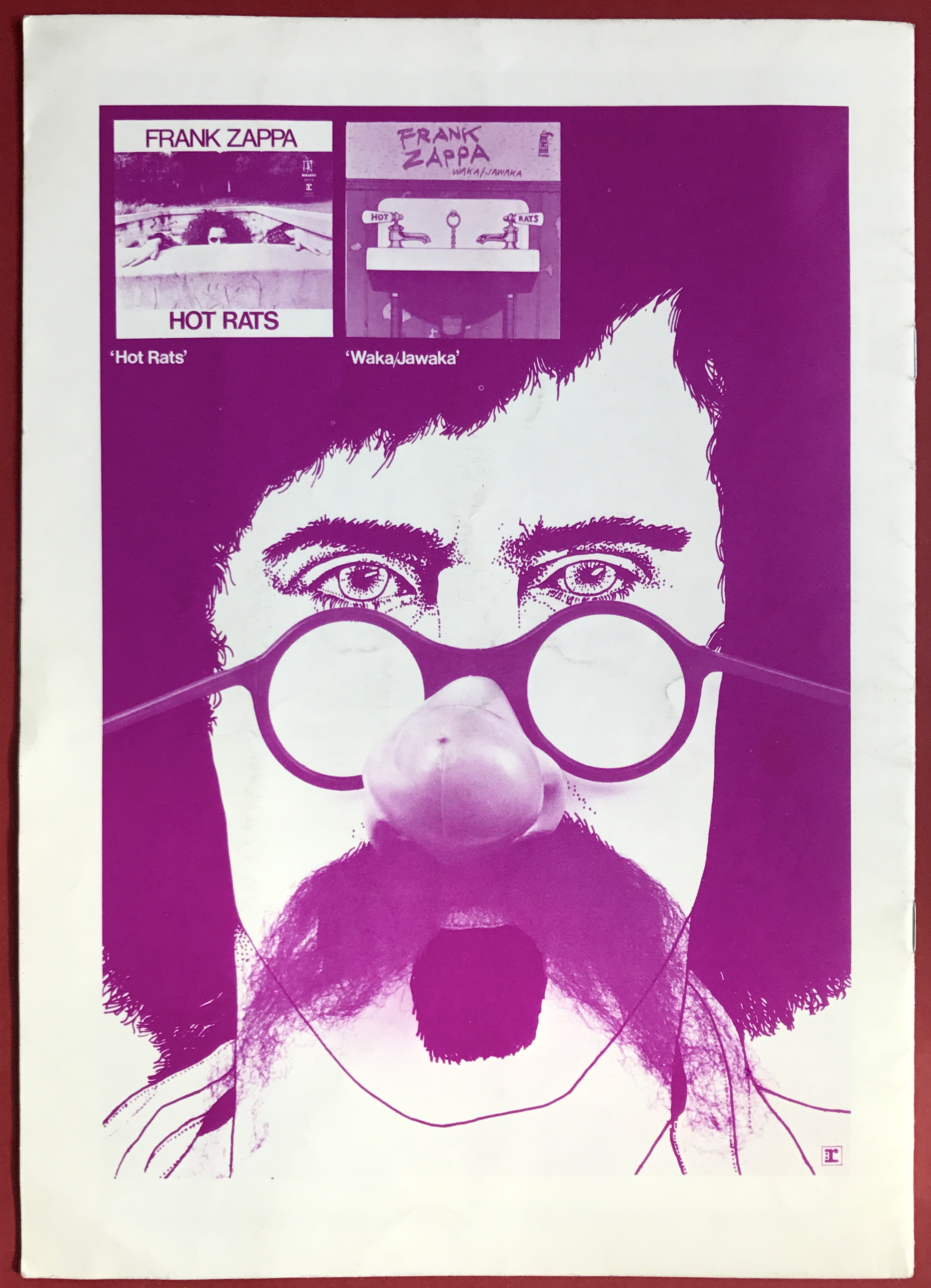 HAWKWIND Zappa JEFF BECK Brinsley Schwarz MAN Sam Apple pie LINDA LEWIS - Rock at the Oval konsertprogram 1972 - 5