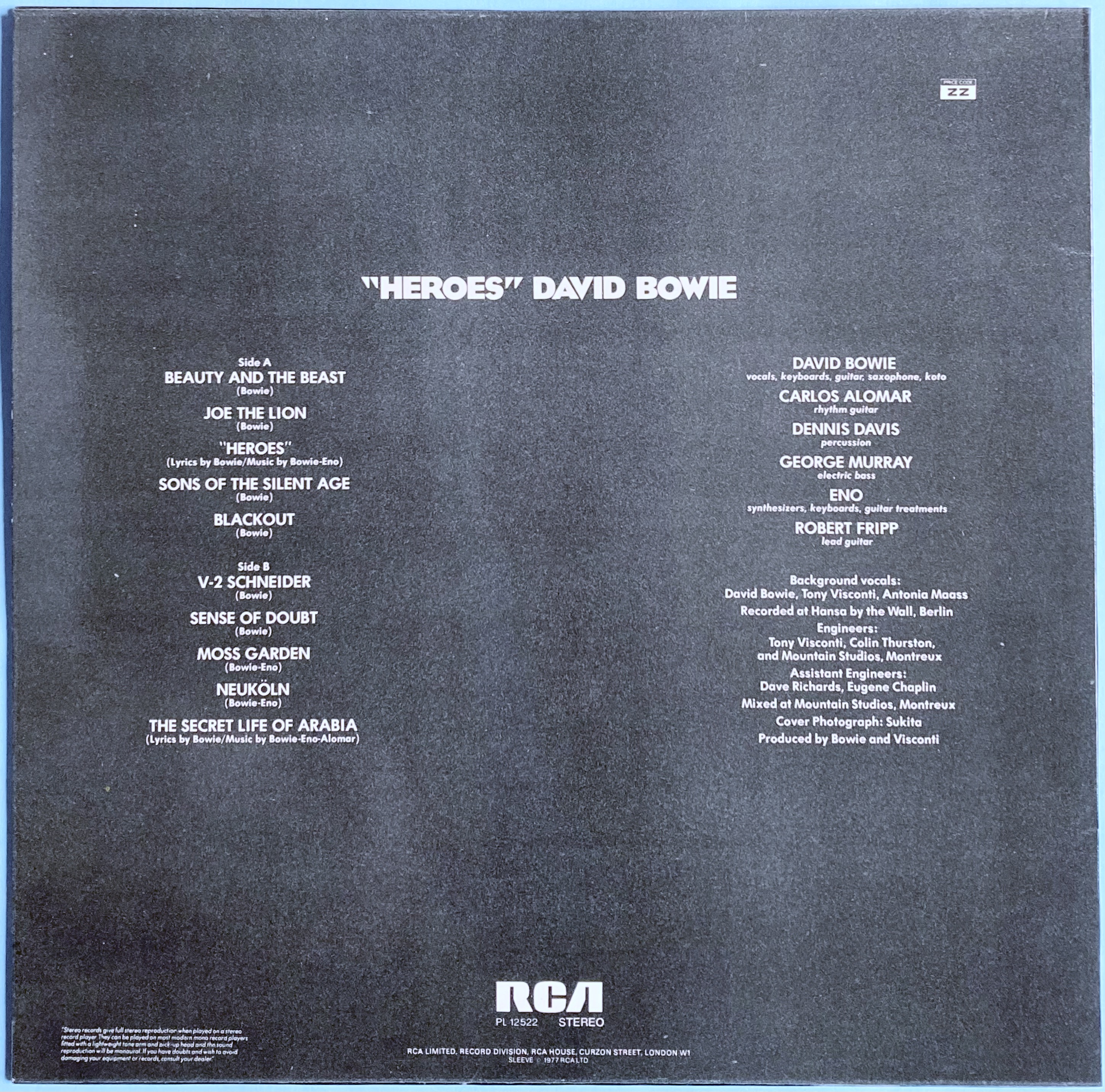 DAVID BOWIE - Heroes UK-orig LP 1977 - 2