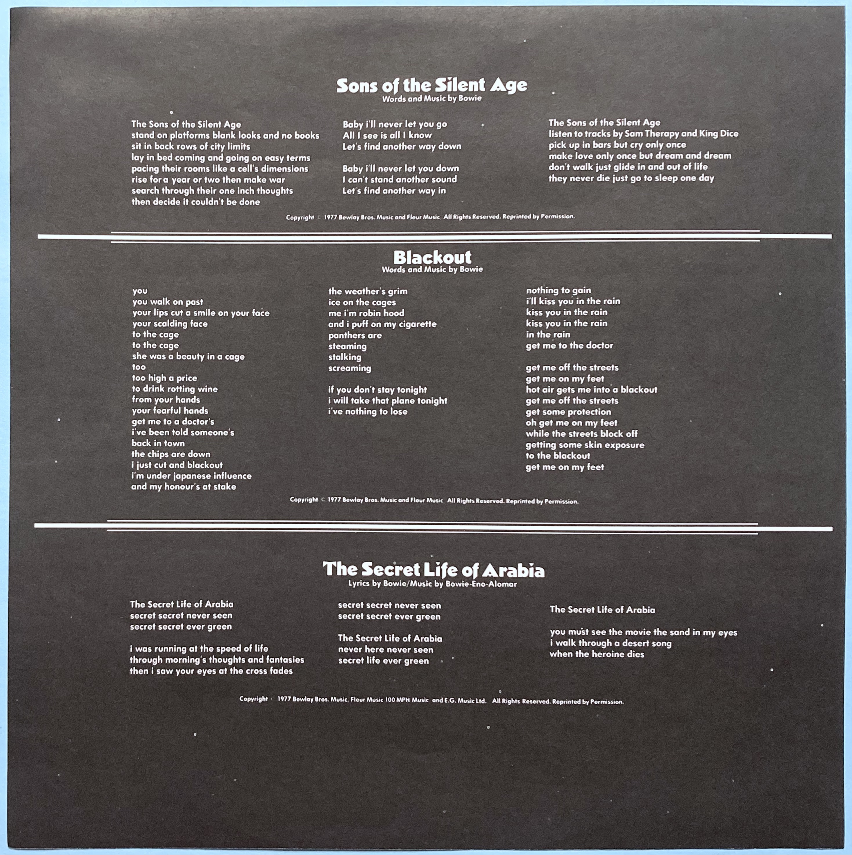 DAVID BOWIE - Heroes UK-orig LP 1977 - 3