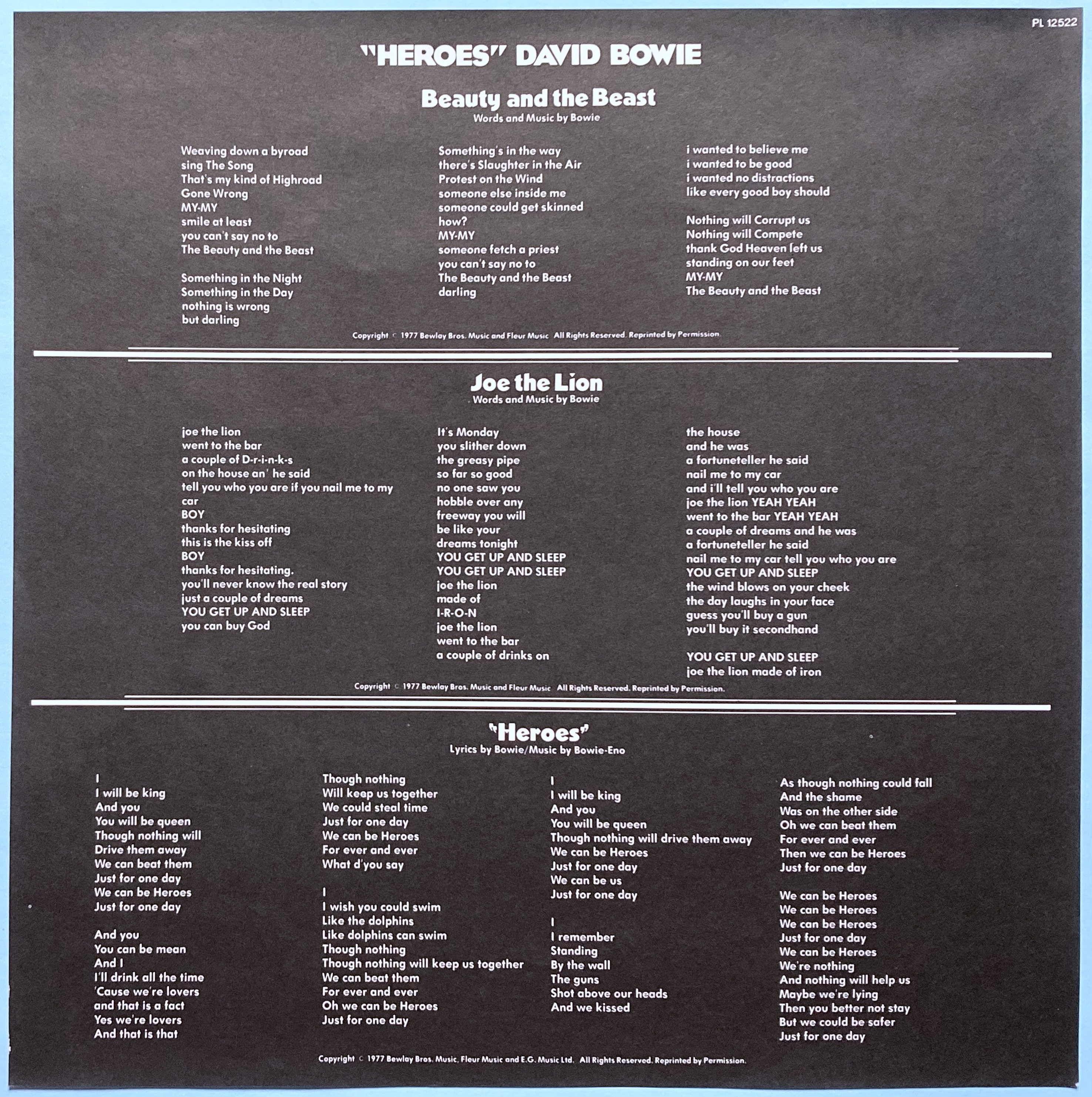 DAVID BOWIE - Heroes UK-orig LP 1977 - 4