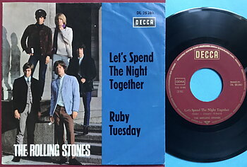ROLLING STONES - Let´s spend the night together Ger "Treppen" PS 1967