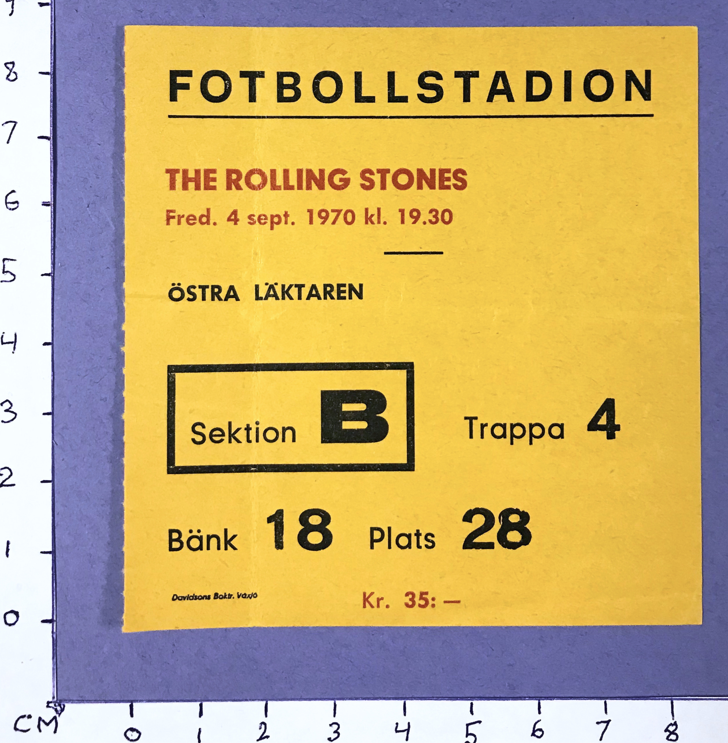 ROLLING STONES - Stockholm 1970