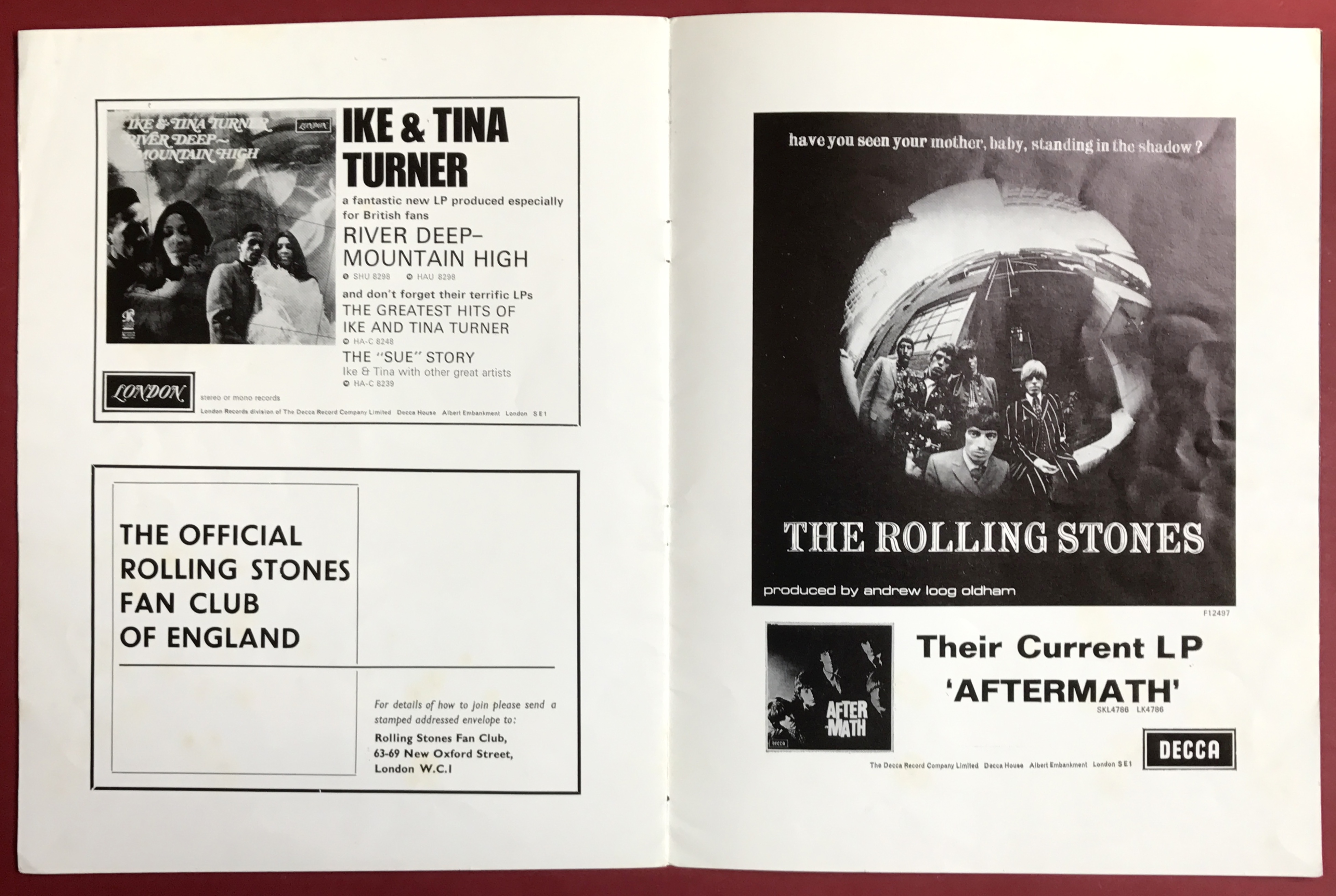 ROLLING STONES - 1966 UK tour program - 4
