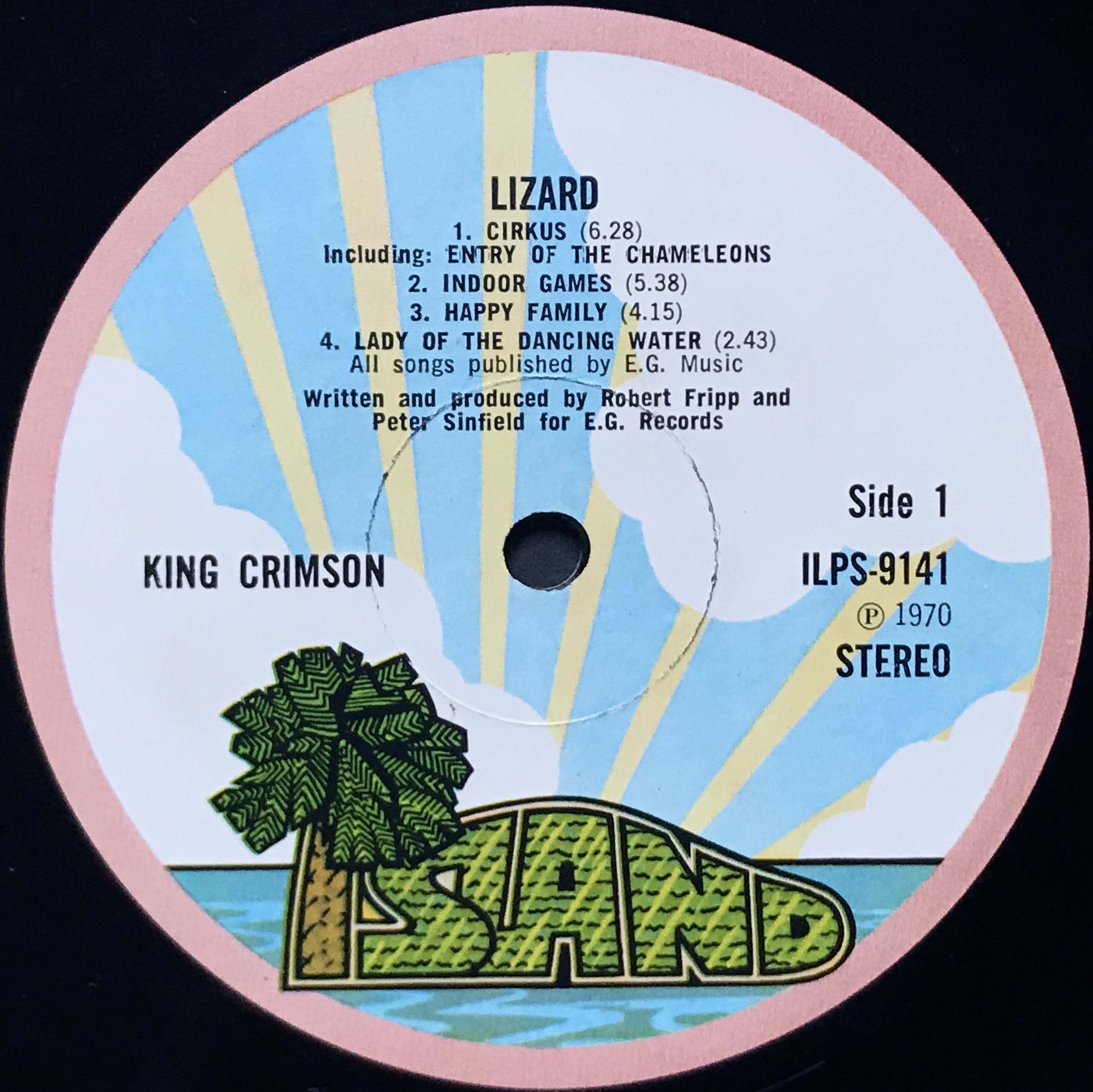 Nostalgipalatset - KING CRIMSON - Lizard UK-orig LP 1970