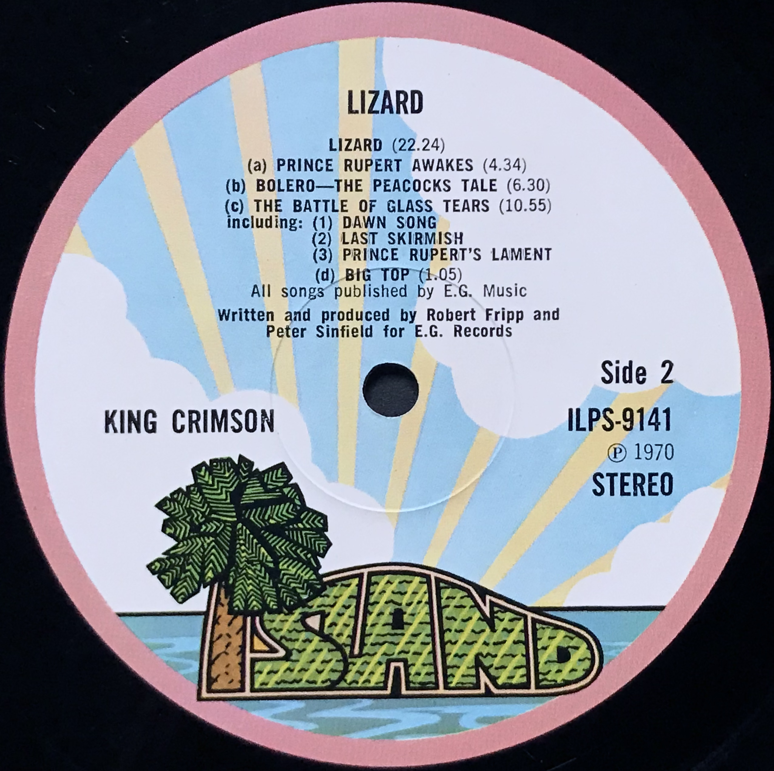 Nostalgipalatset - KING CRIMSON - Lizard UK-orig LP 1970