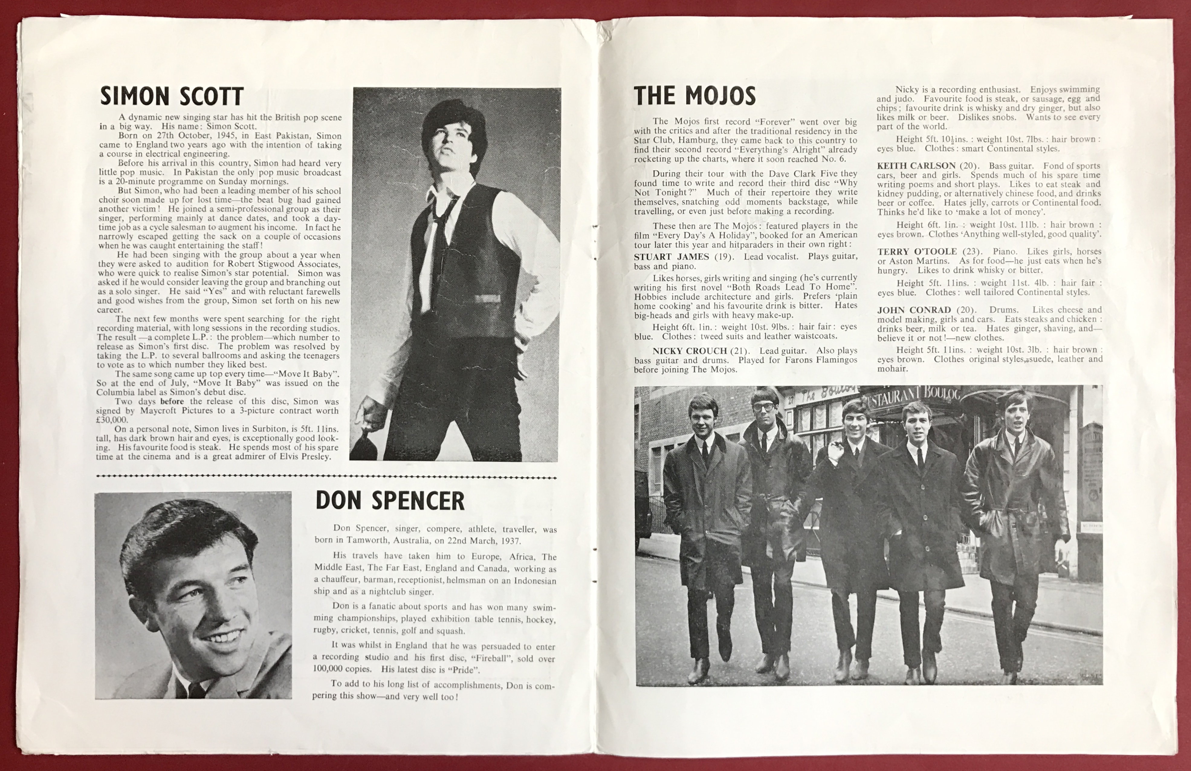 ROLLING STONES - 1964 UK turnéprogram - 4
