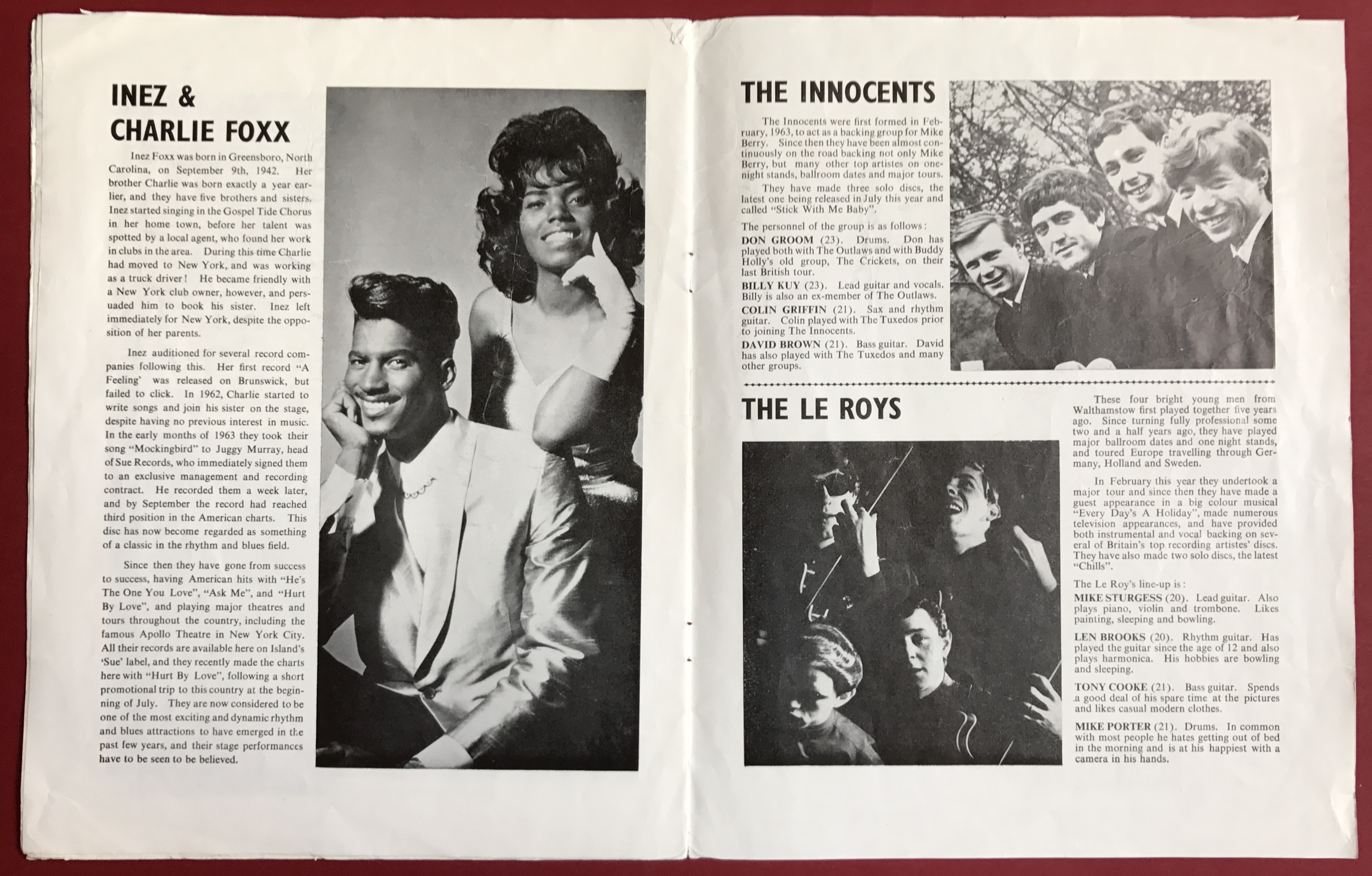 ROLLING STONES - 1964 UK turnéprogram - 5