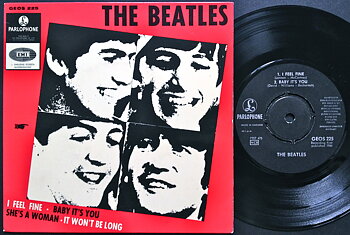 BEATLES - I feel fine + 3 EP Swe 1964