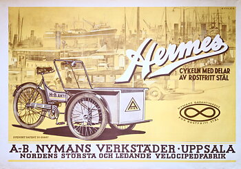 HERMES - Cykeln med delar av rostfritt stål (ca 1930)