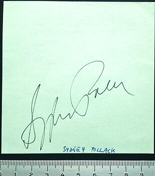 SYDNEY POLLACK - Real autograph on paper
