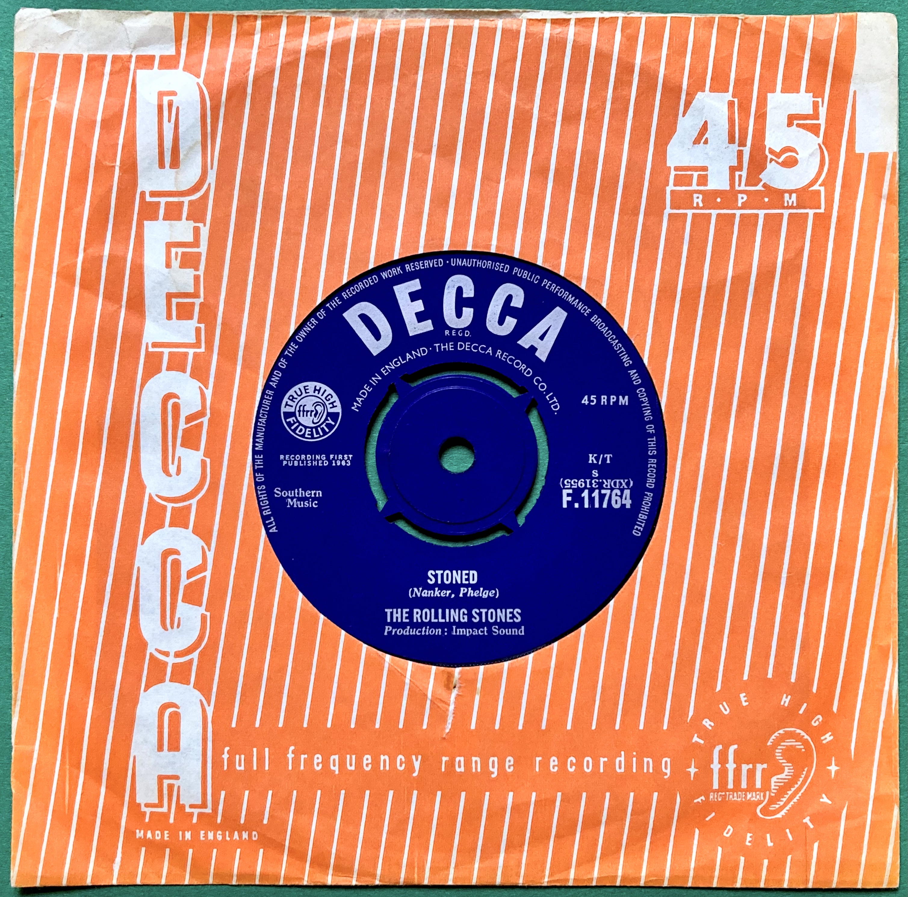 ROLLING STONES - I wanna be your man UK 45 1963 - 2