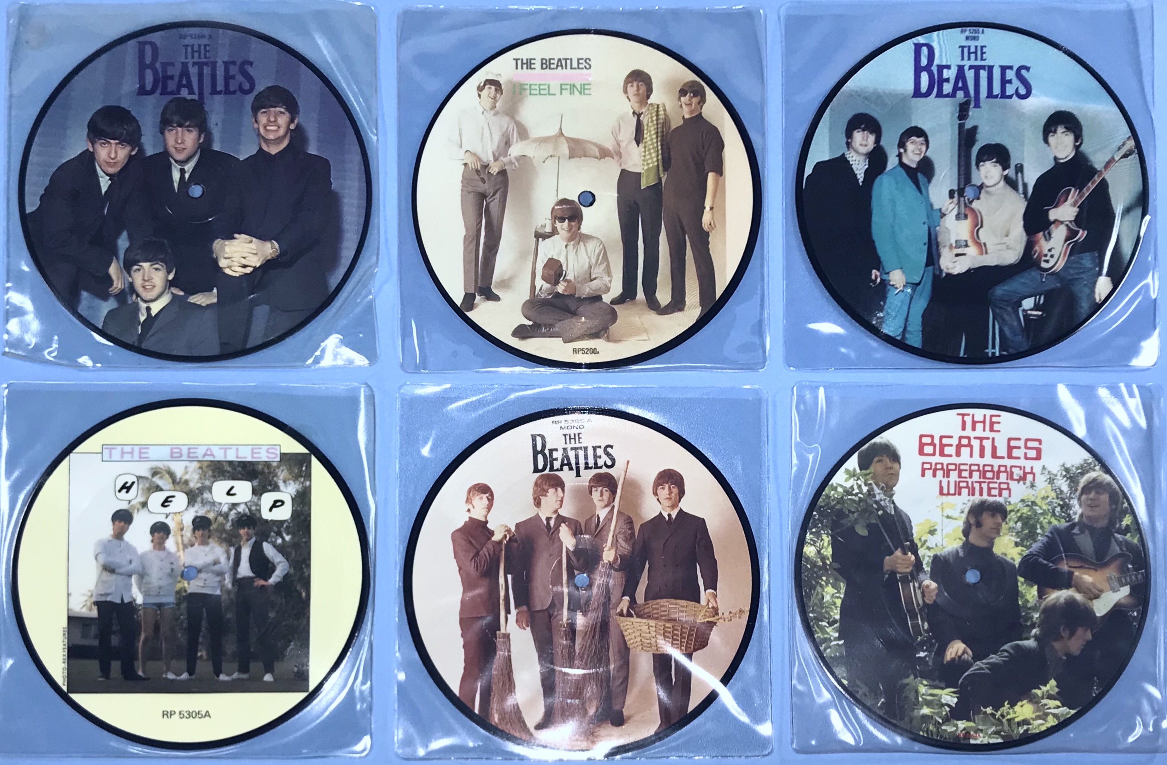 BEATLES - 20th Anniversary 22 UK Bildsinglar Komplett set 1982-1990 - 4