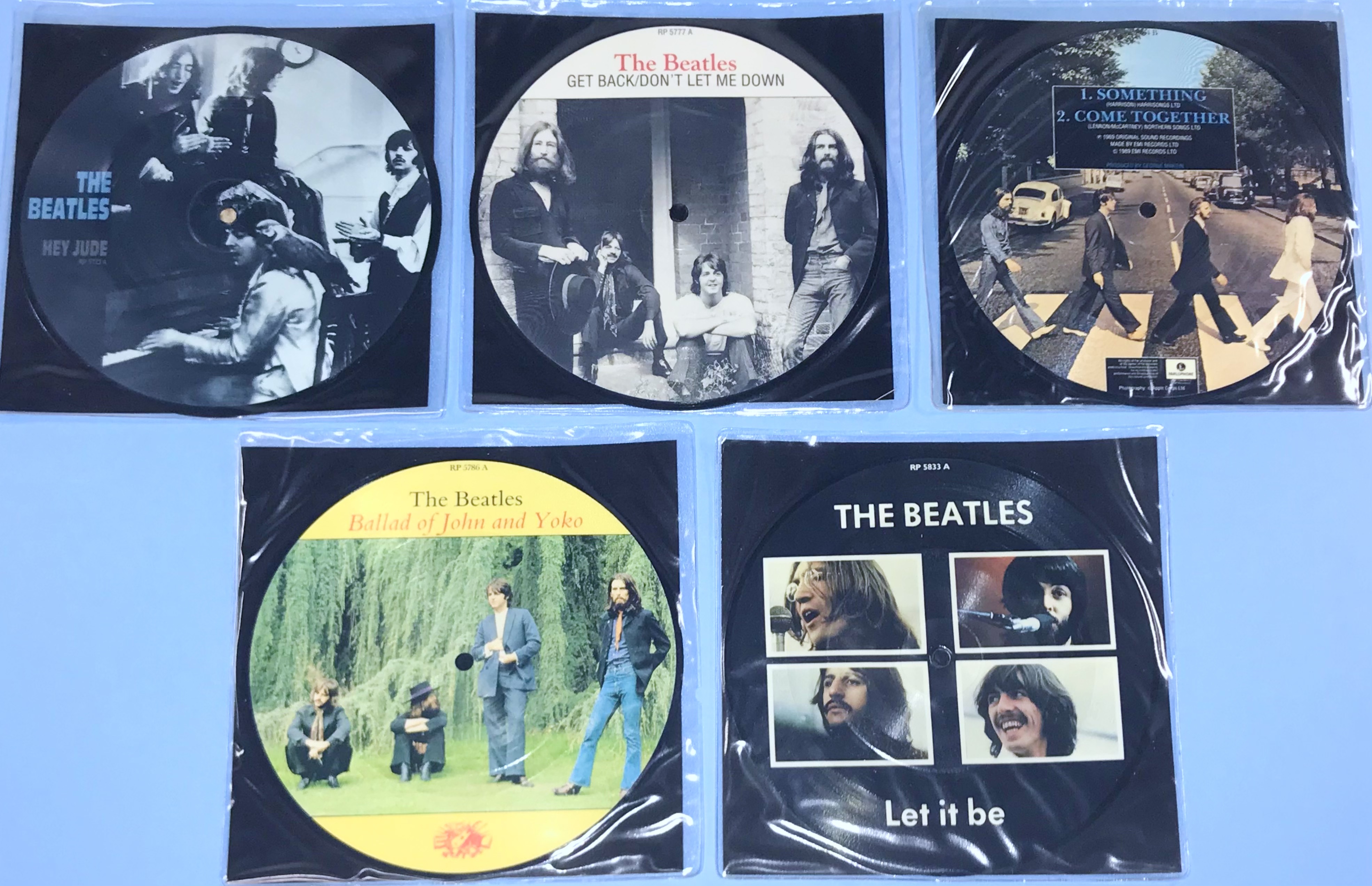 BEATLES - 20th Anniversary 22 UK Bildsinglar Komplett set 1982-1990 - 8