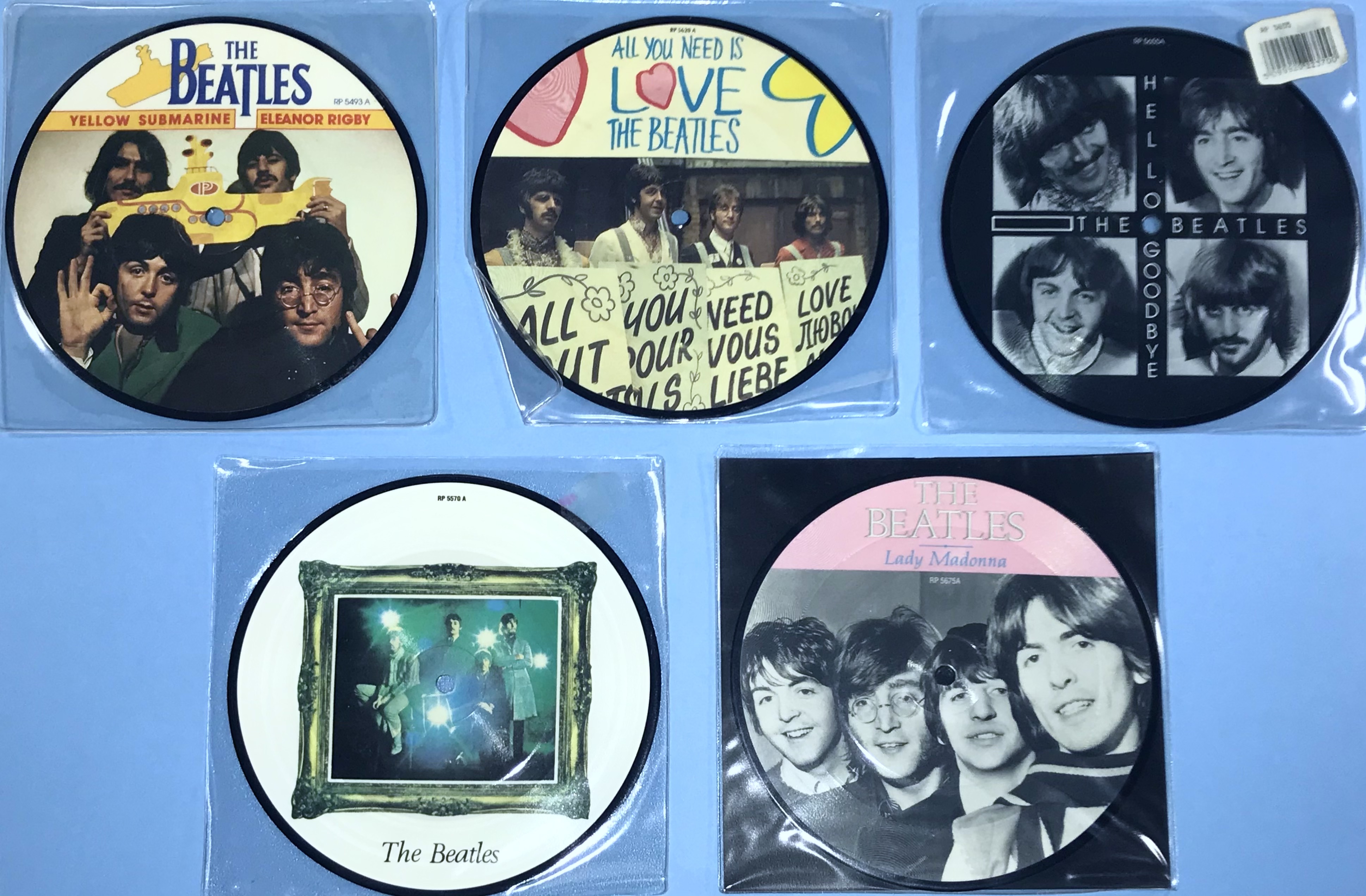 BEATLES - 20th Anniversary 22 UK Bildsinglar Komplett set 1982-1990 - 6