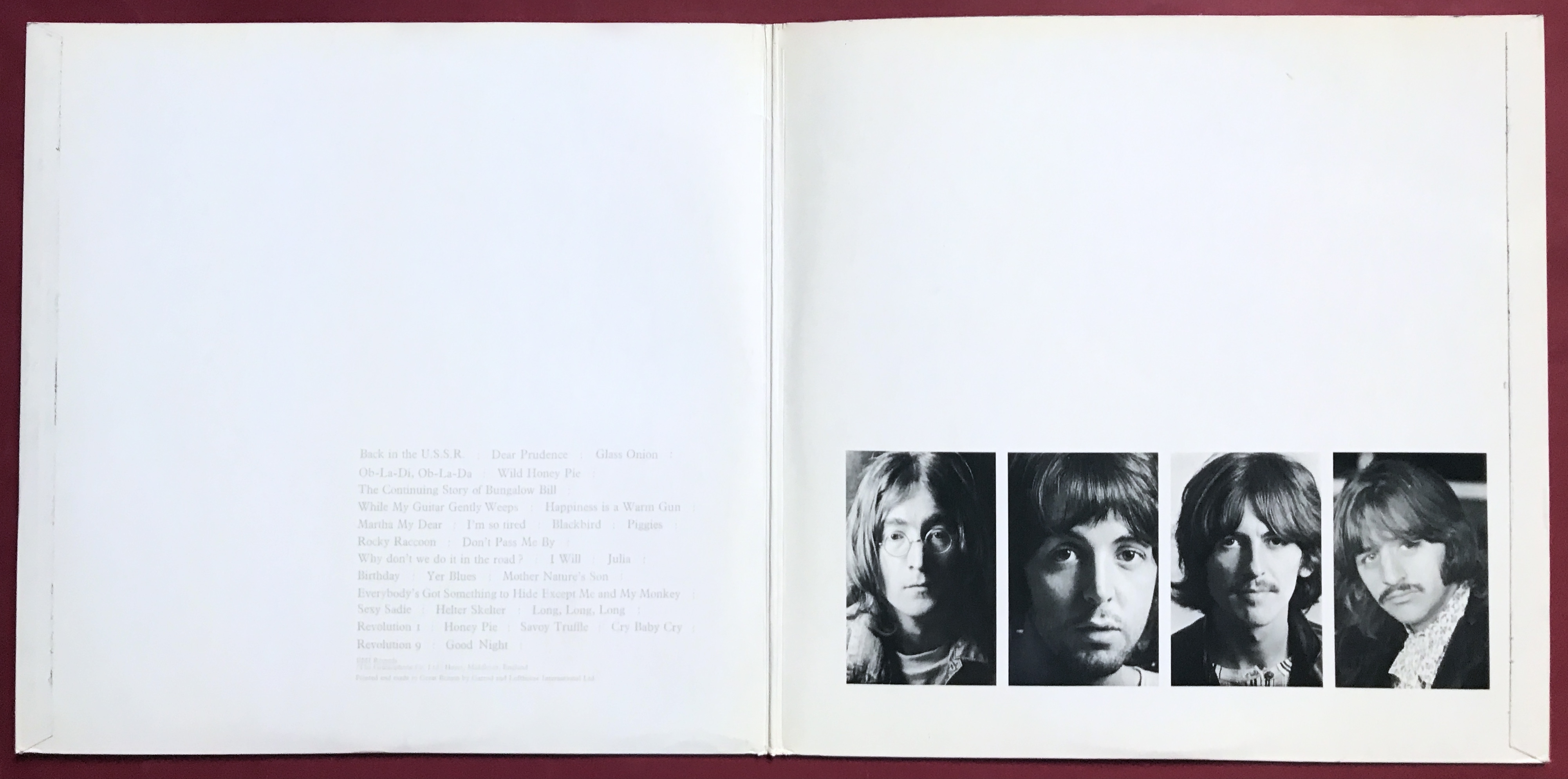 BEATLES - "White album" UK-orig stereo 2LP 1968 - 4