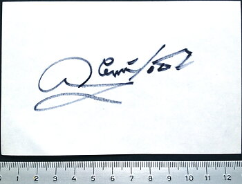 GLENN FORD - Real autograph on paper