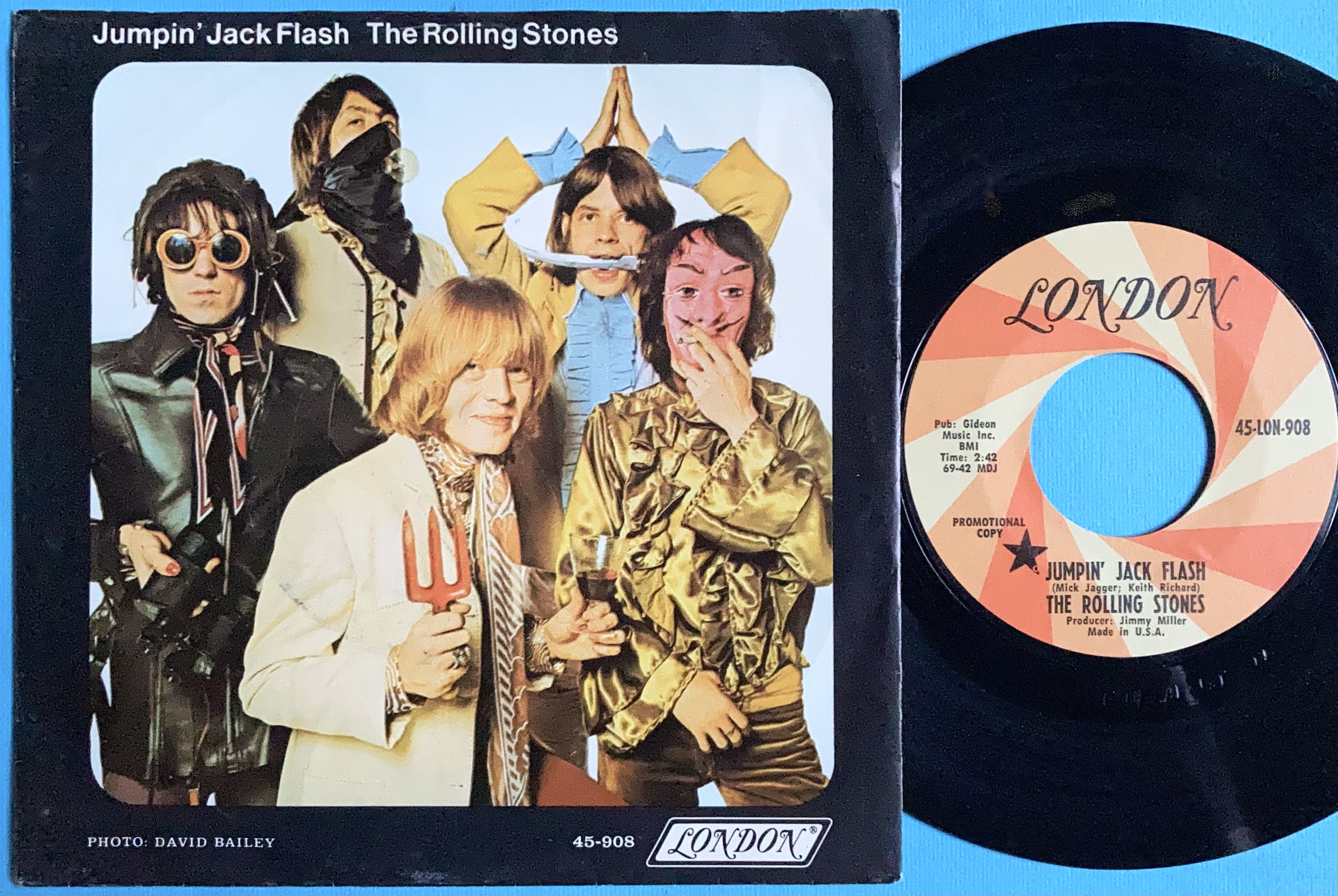ROLLING STONES - Jumpin´ Jack Flash USA PROMO 45/PS 1968