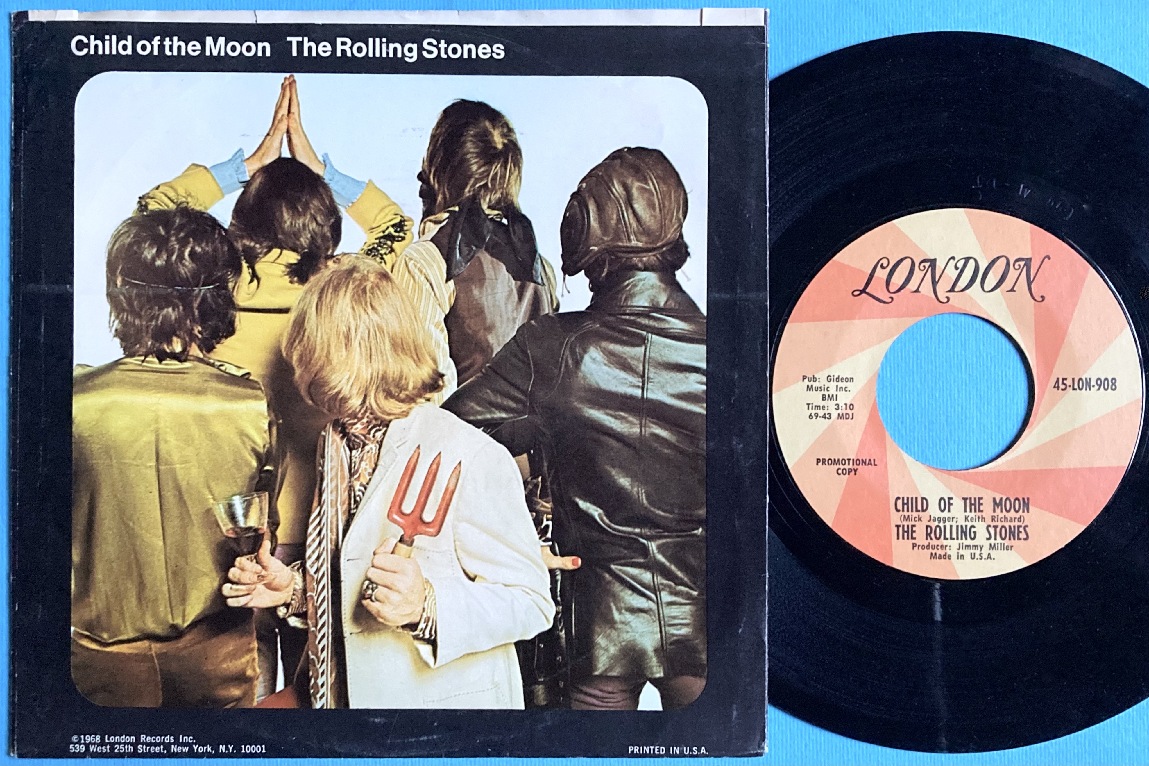 ROLLING STONES - Jumpin´ Jack Flash USA PROMO 45/PS 1968 - 2