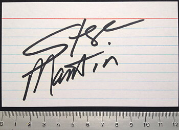 STEVE MARTIN - Real autograph on paper