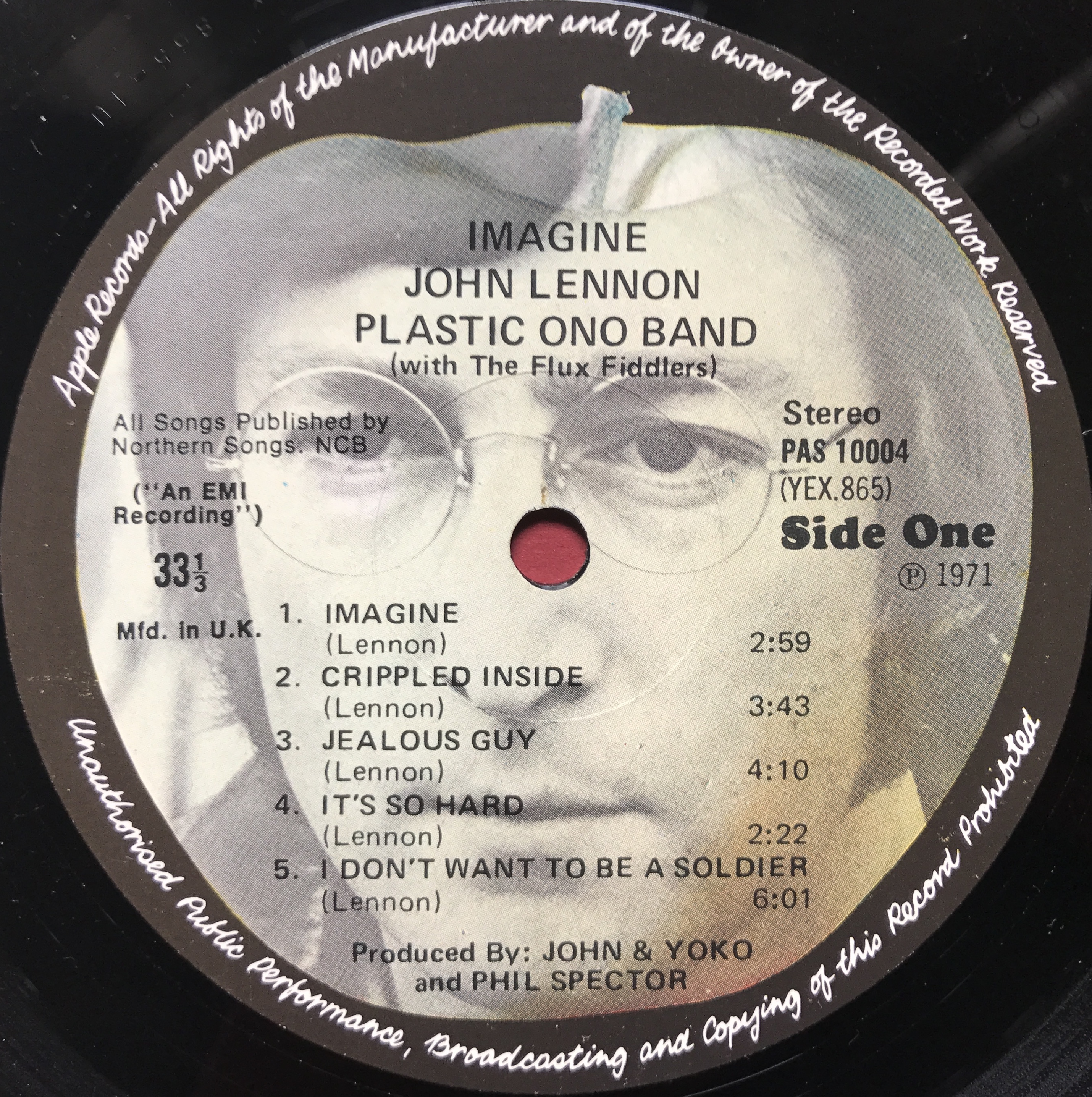 BEATLES JOHN LENNON - Imagine UK-orig LP 1971 - 3