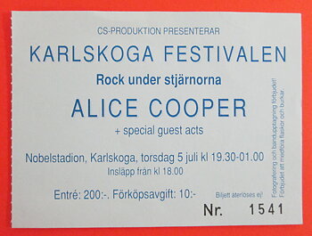 ALICE COOPER - Karlskoga 1990