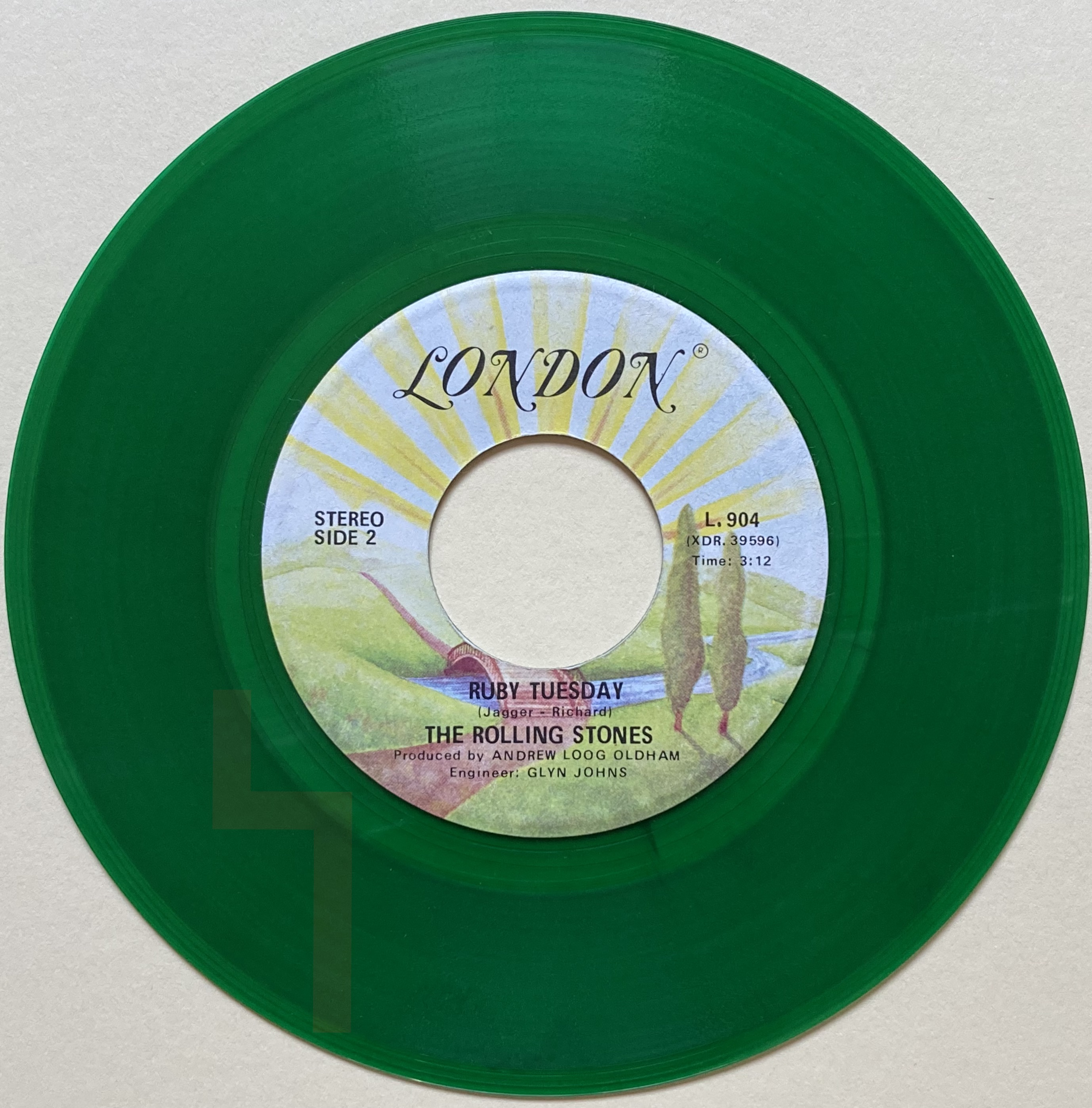 ROLLING STONES - Let´s spend the night together GREEN vinyl Can 45 1978 - 2