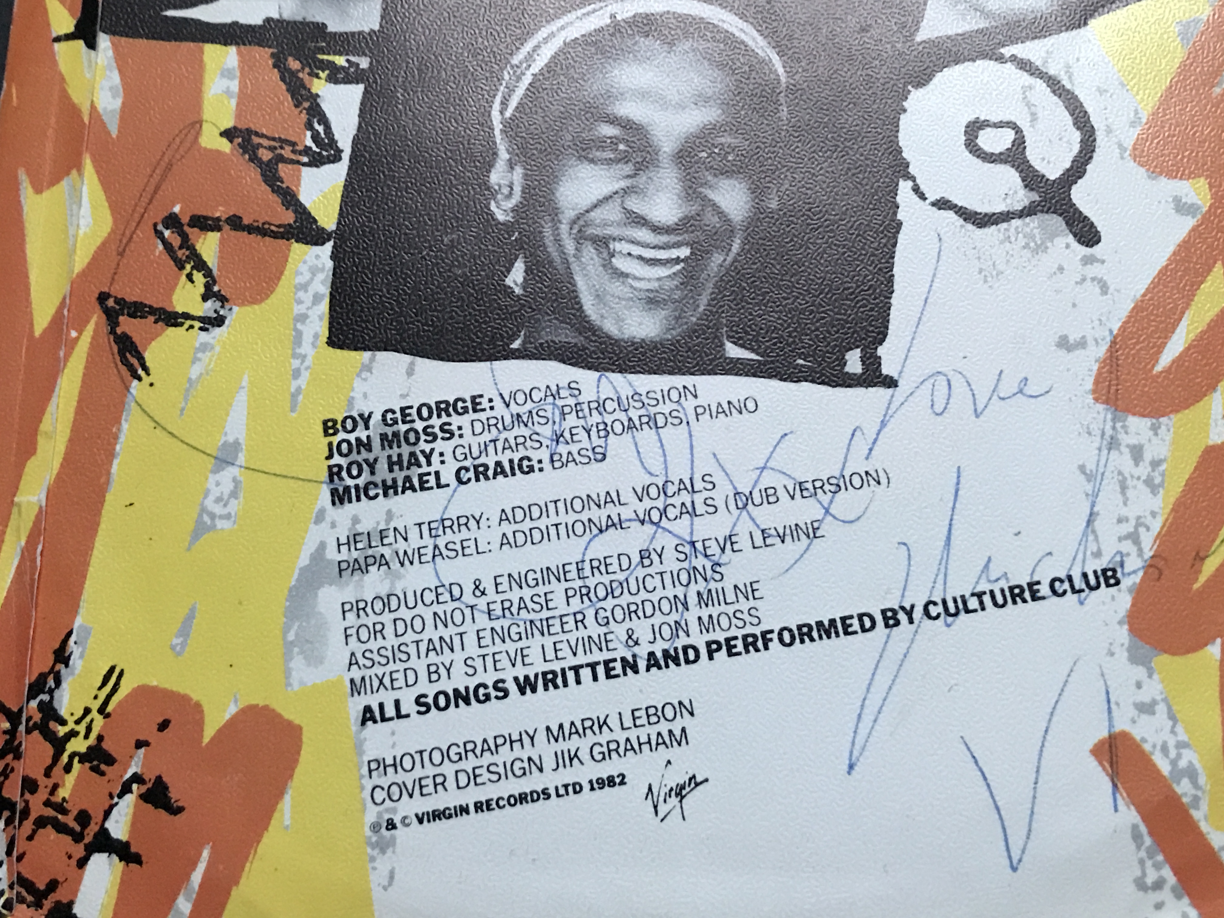 CULTURE CLUB - Do you really want to hurt me SIGNED Swe-orig 7" 1982 - 4