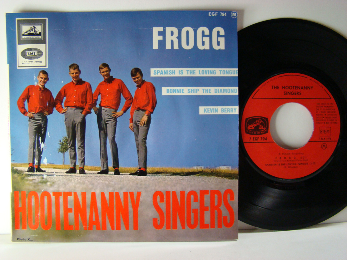 HOOTENANNY SINGERS - Björn Ulvaeus (ABBA) Frogg Fransk EP 1964