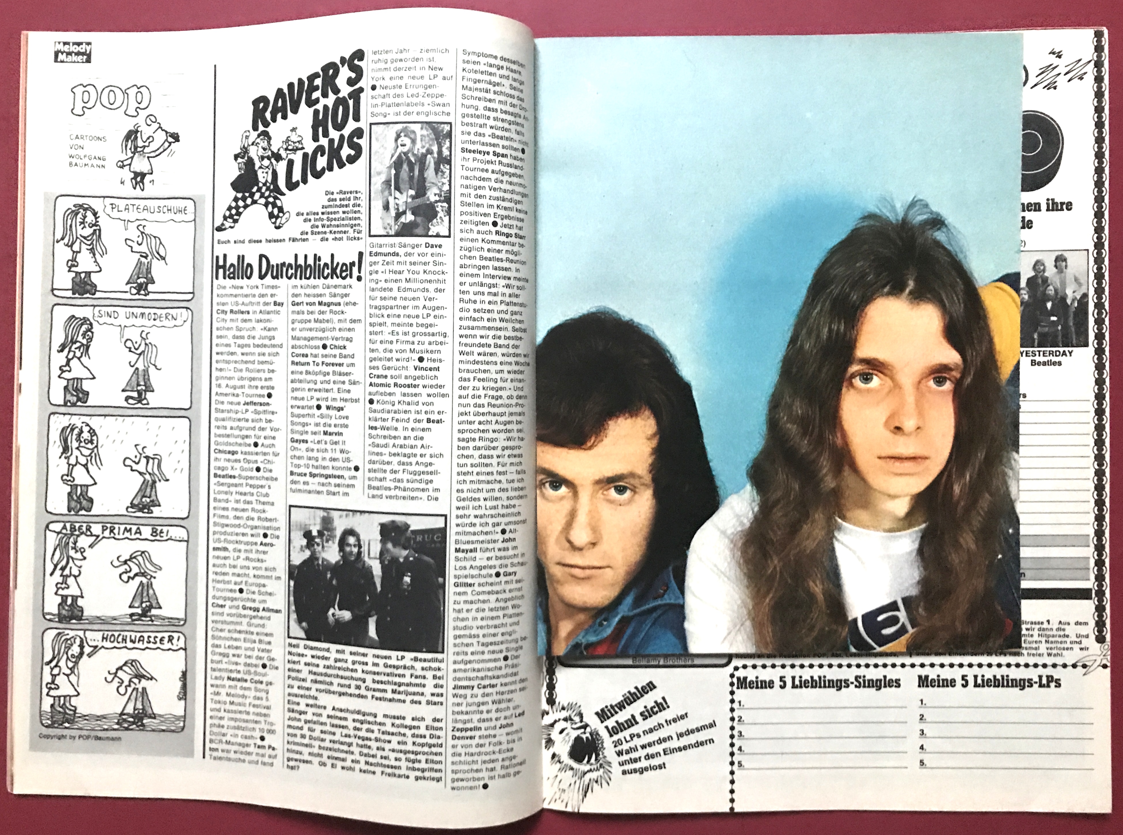 POP - Nr 16 1976 Sweet omslag + AFFISCH & POPSTICKERS - 3