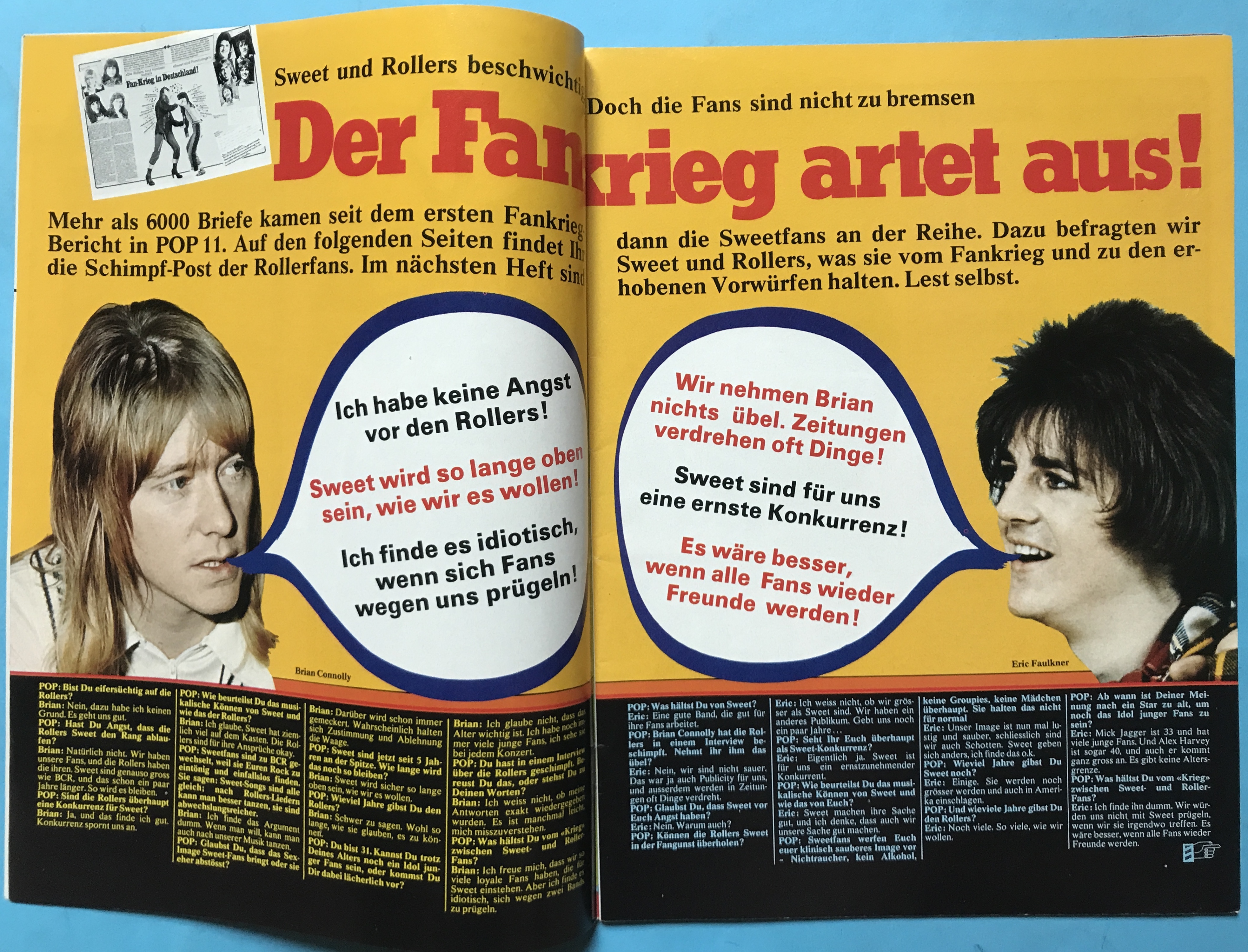 POP - Nr 16 1976 Sweet omslag + AFFISCH & POPSTICKERS - 5