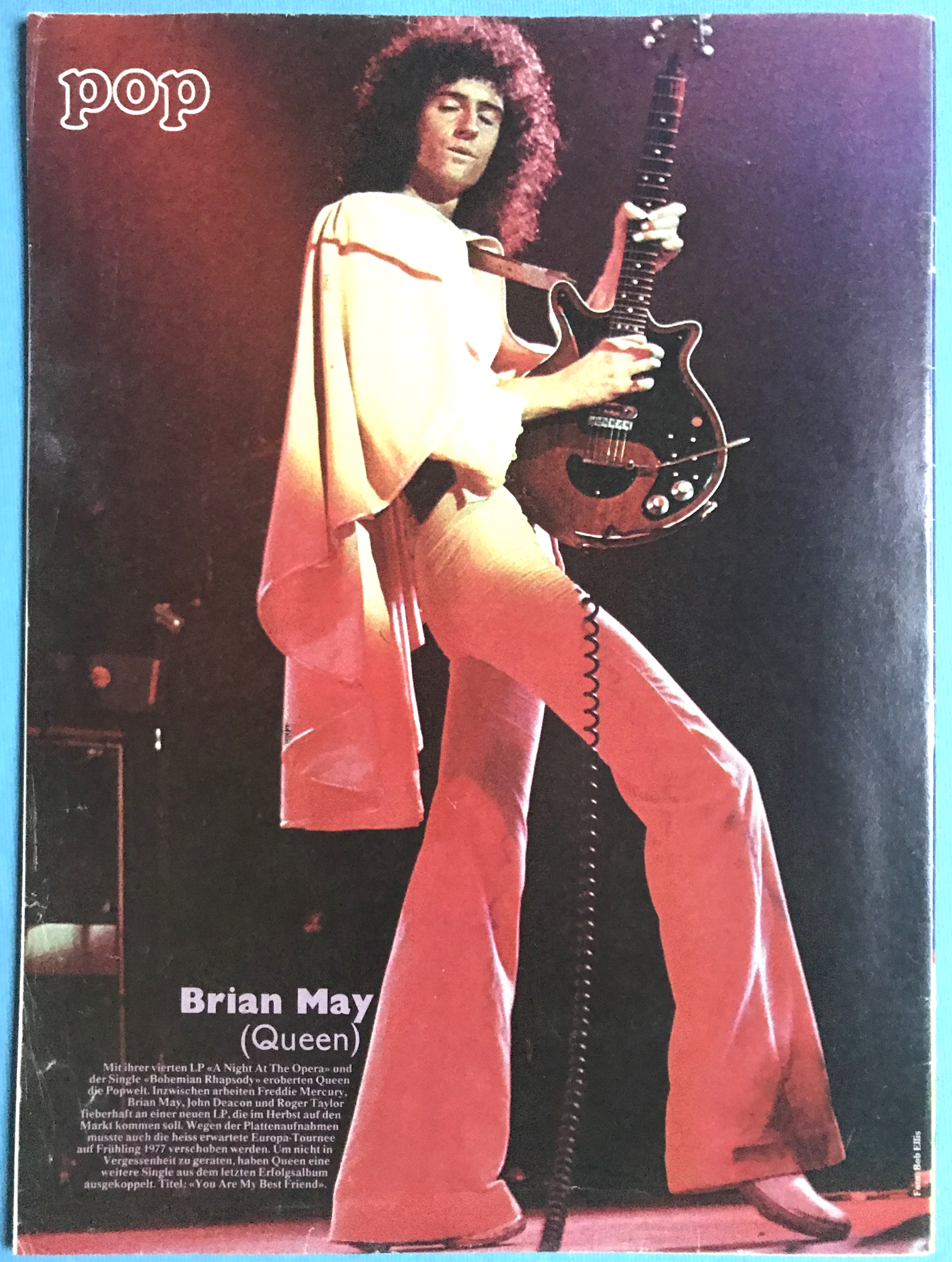 POP - Nr 17 1976 KISS omslag & POPSTICKERS - 2