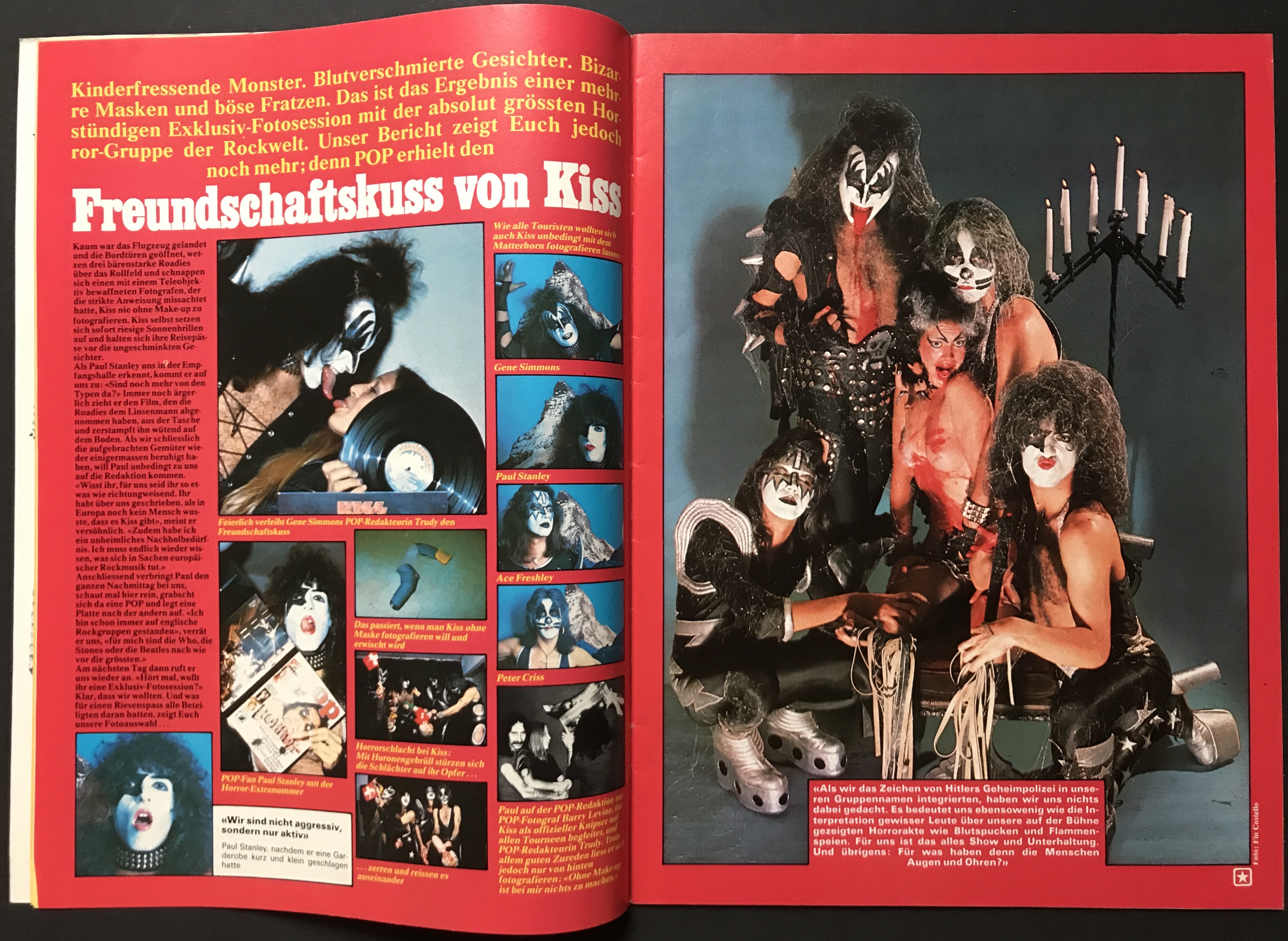 POP - Nr 17 1976 KISS omslag & POPSTICKERS - 5