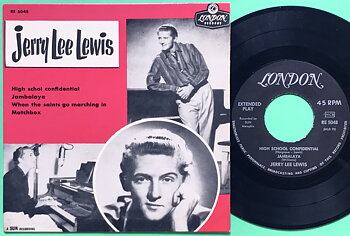 JERRY LEE LEWIS - High school confidential +3 Swe EP
