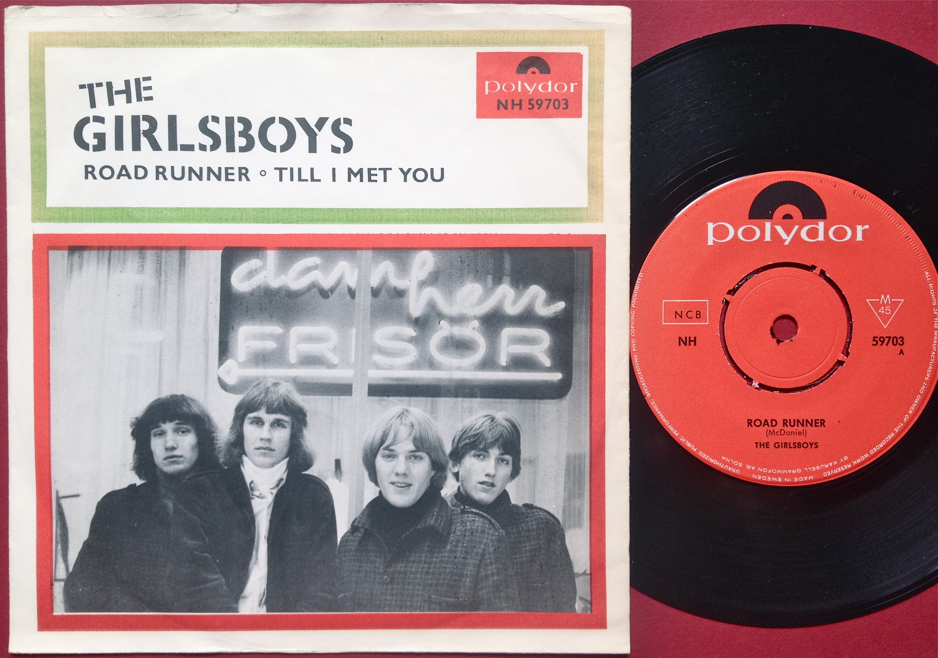 GIRLSBOYS - Roadrunner 7" Swe PS 1965